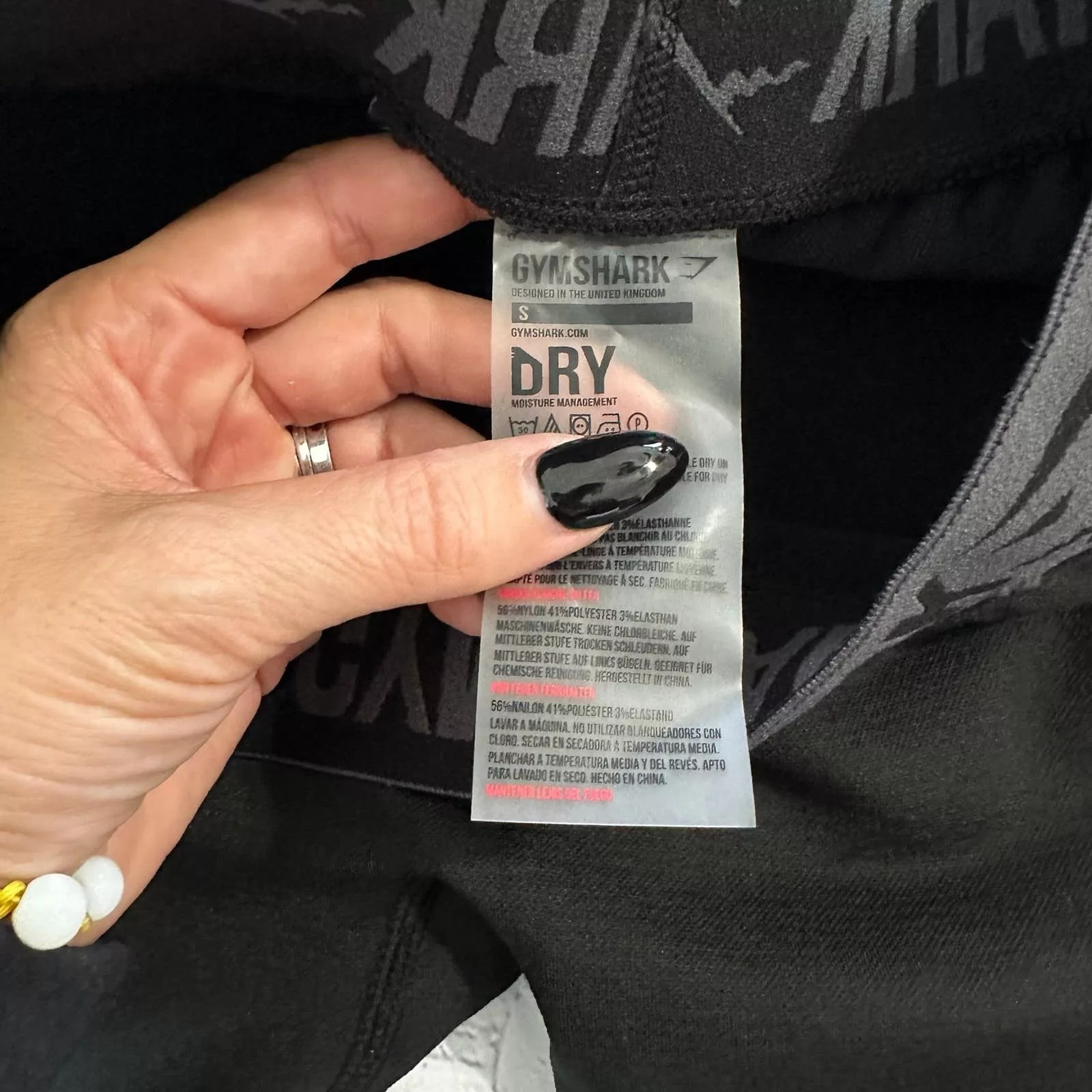 Gymshark leggings size small Black