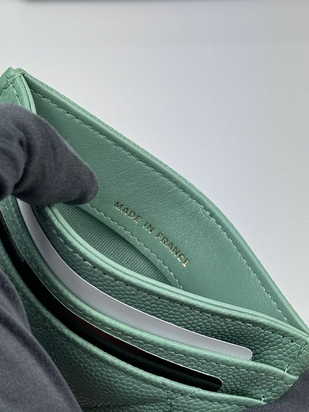 Chanel Wallets CHANEL CARD HOLDER Green