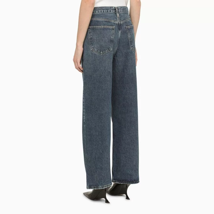 Agolde Jeans Agolde o1d2blof0724 Denim Jeans in Dark Blue