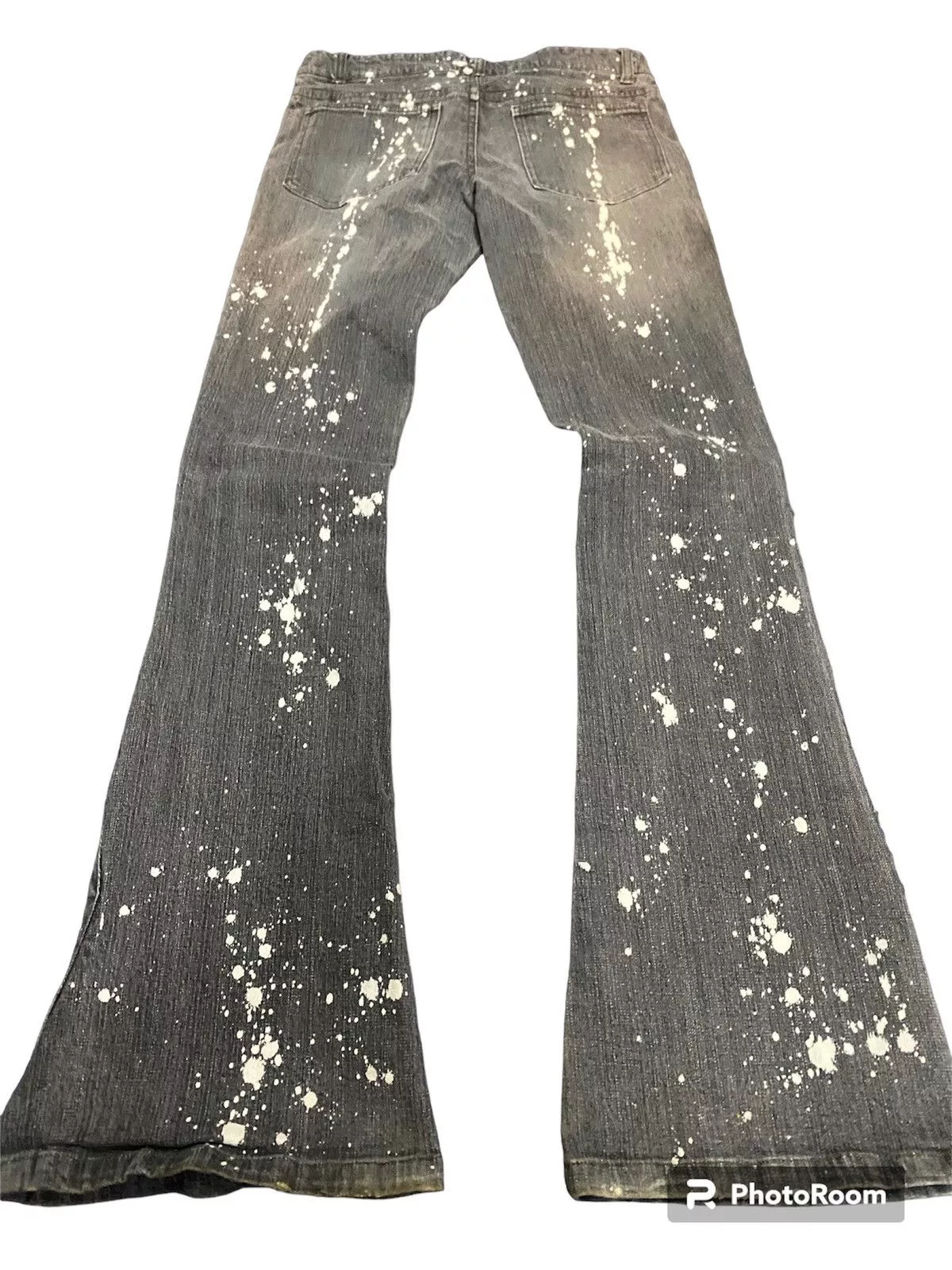 Hysteric Glamour Jeans Hysteric Glamour × Japanese Brand Flare jeans J honey patchwork painted boot Cu Gray