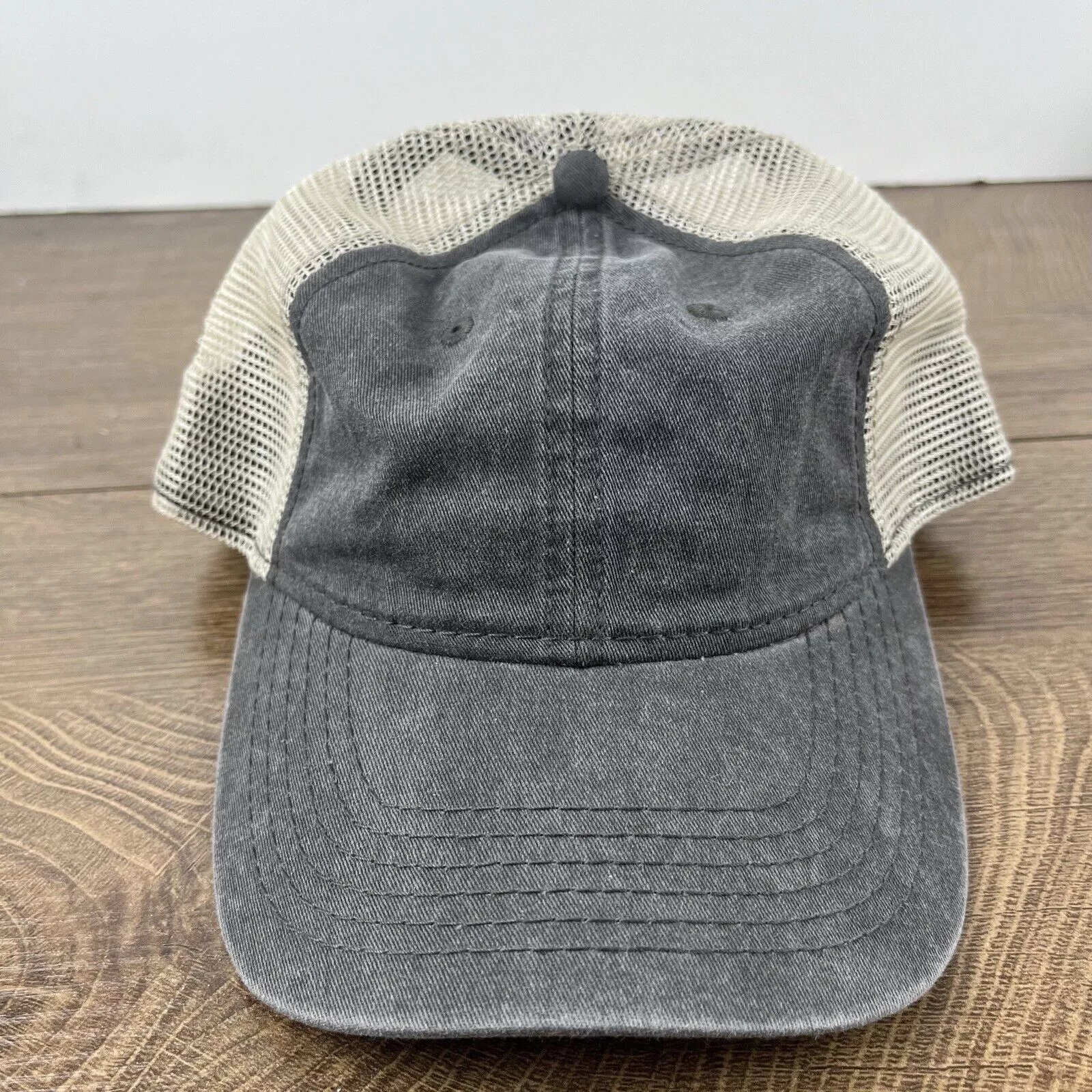 Other Hats Other Plain Gray Baseball Hat Cap Snapback Hat Gray Adjustable Hat