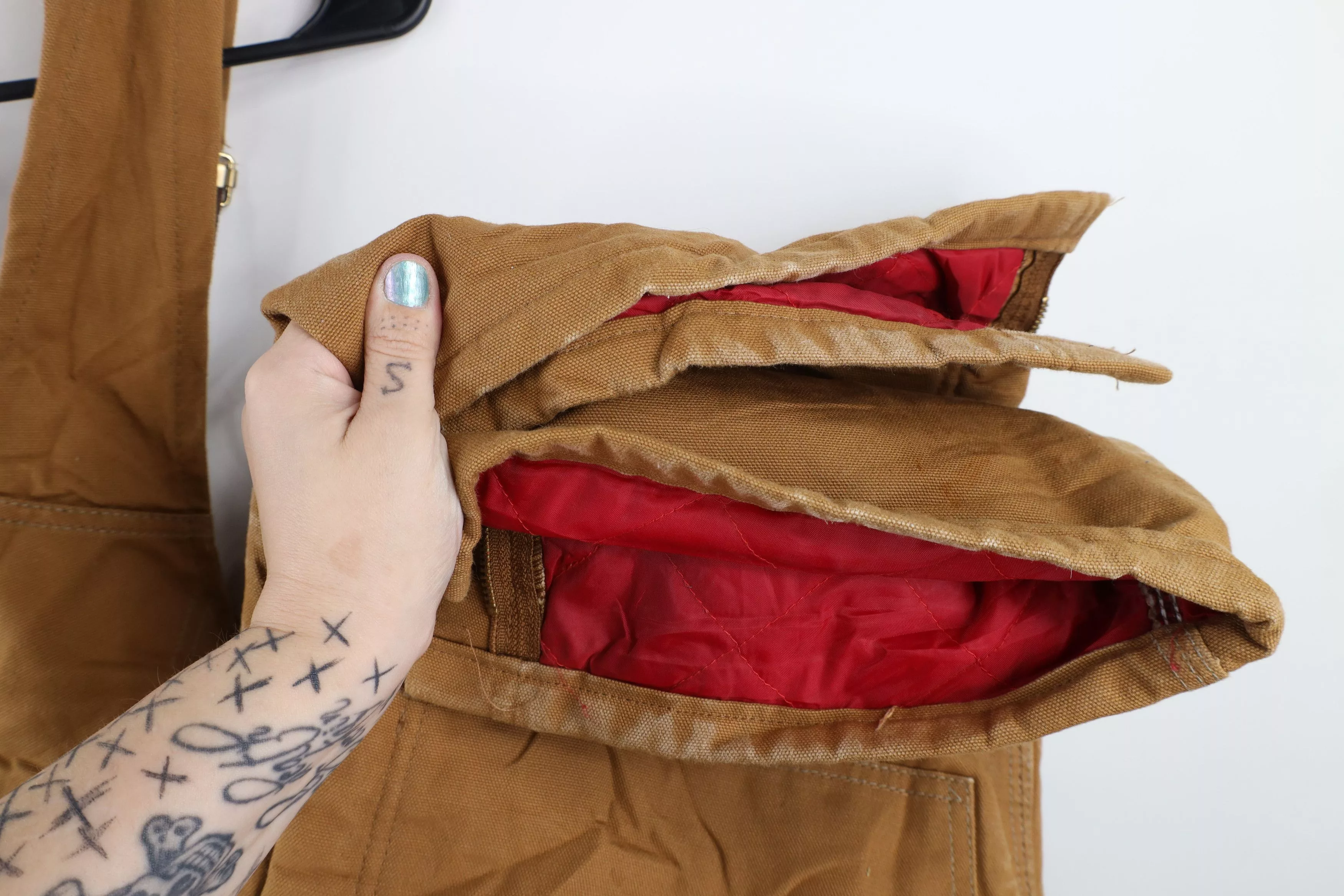 Carhartt Overalls Jumpsuits Carhartt × Vintage Vintage Y2K 2002 Carhartt Wide Leg Double Knee Overalls Brown