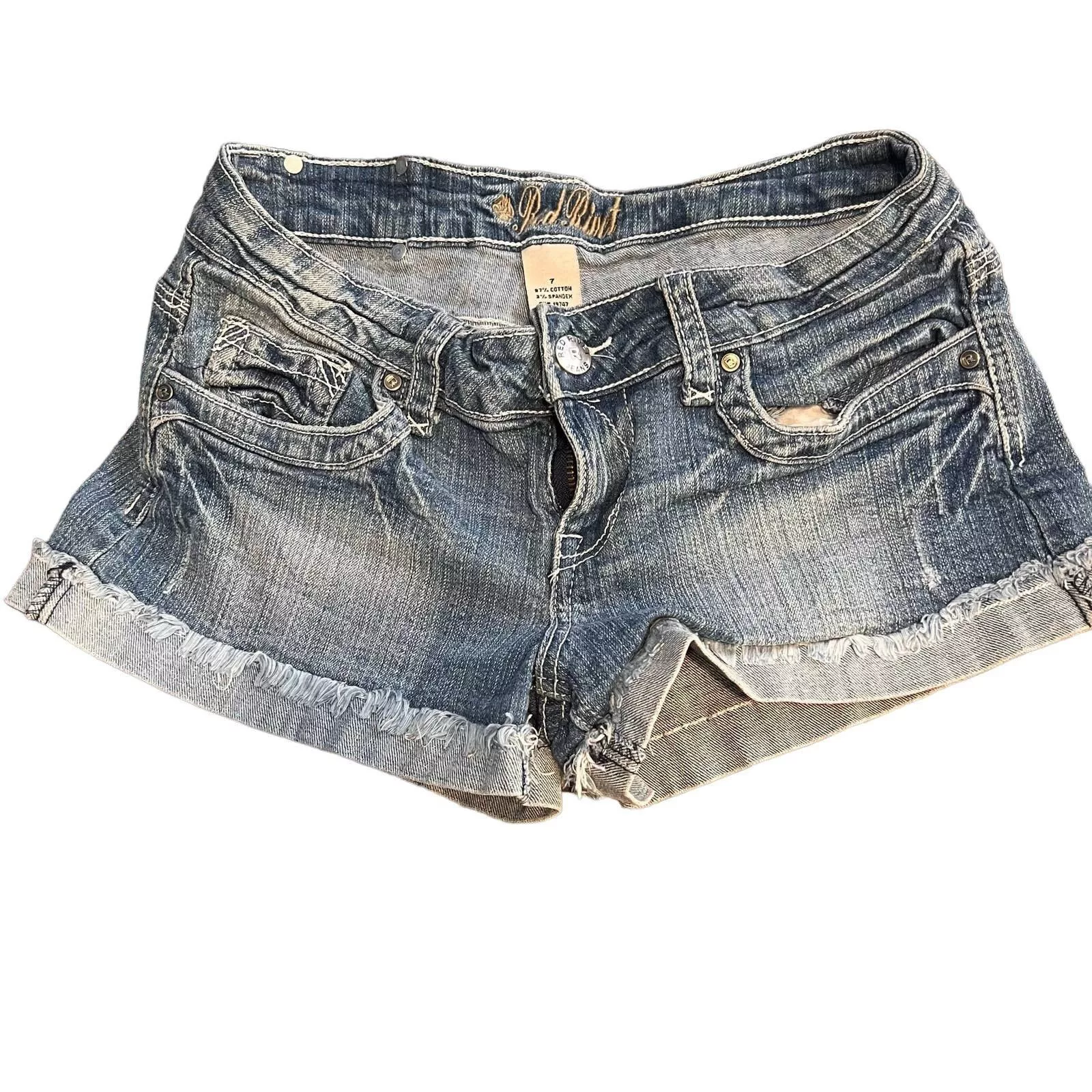 Redemption Shorts Redemption Y2k low rise short shorts Blue