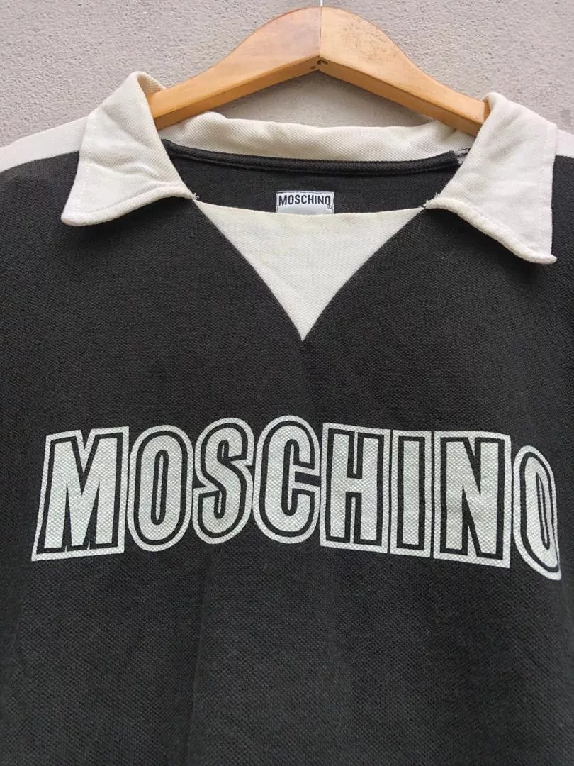 Moschino Short Sleeve T Shirts Moschino Jeans Logo Tee Black