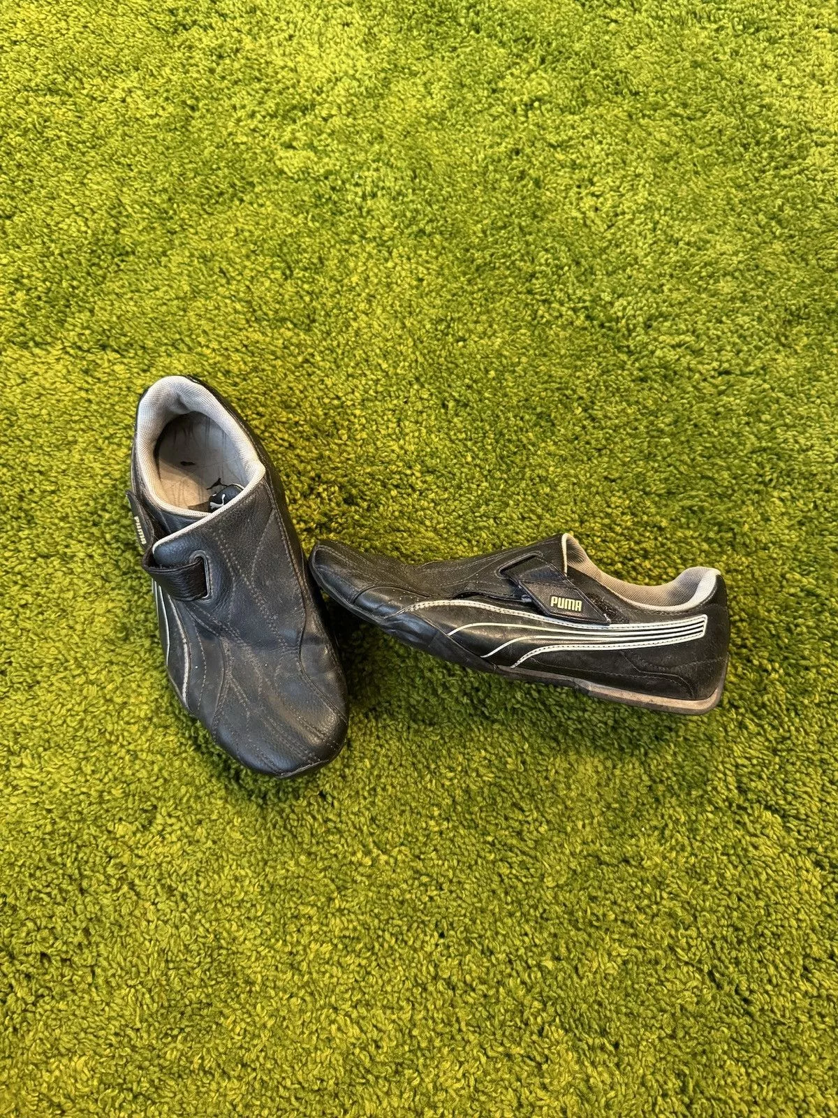 Puma Low Top Sneakers Puma × Vintage Puma 2000s vintage real leather sneakers Y2K Black Streetwear