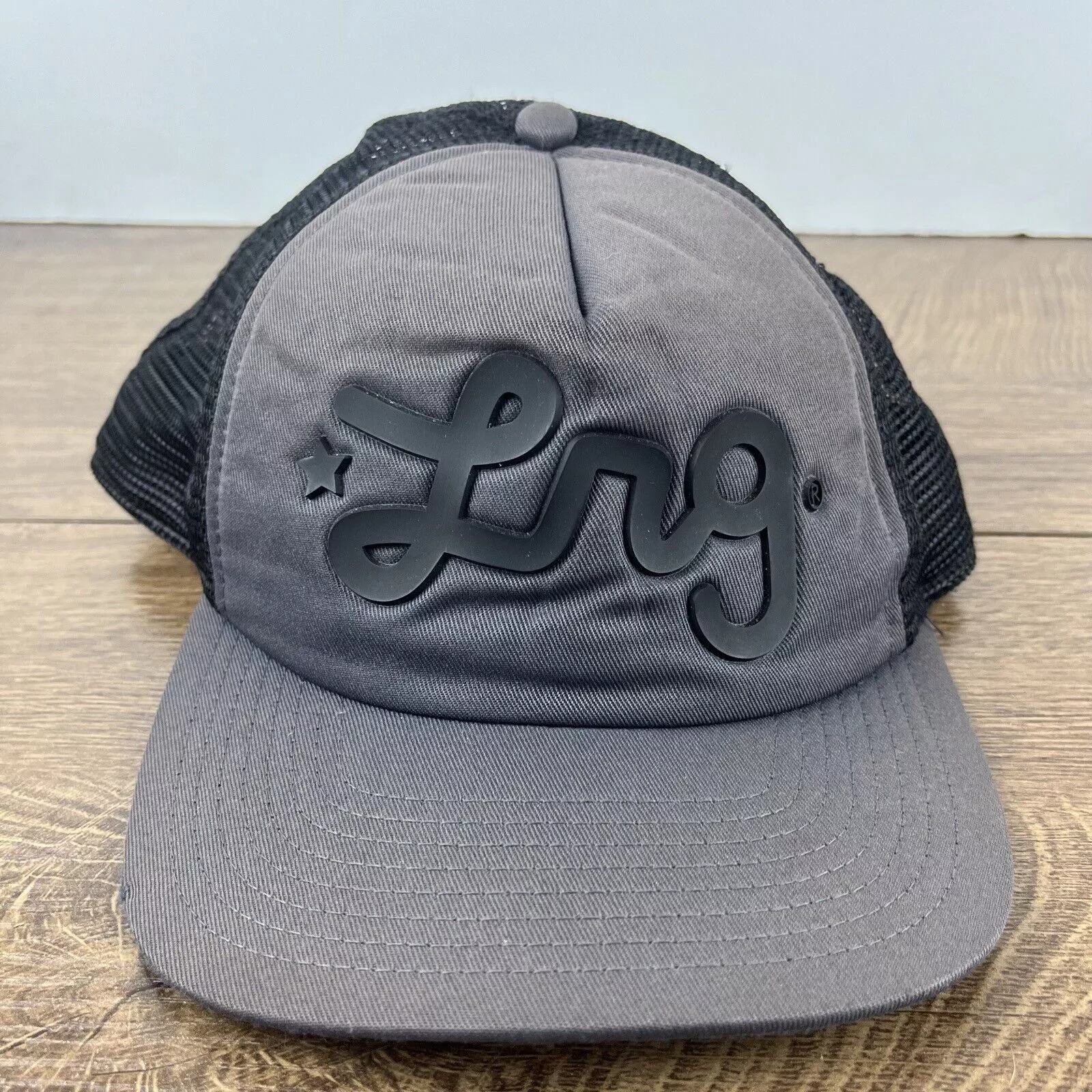 Other Hats Other LNG Snapback Hat LNG Gray Snapback Hat Gray Adjustable Hat A