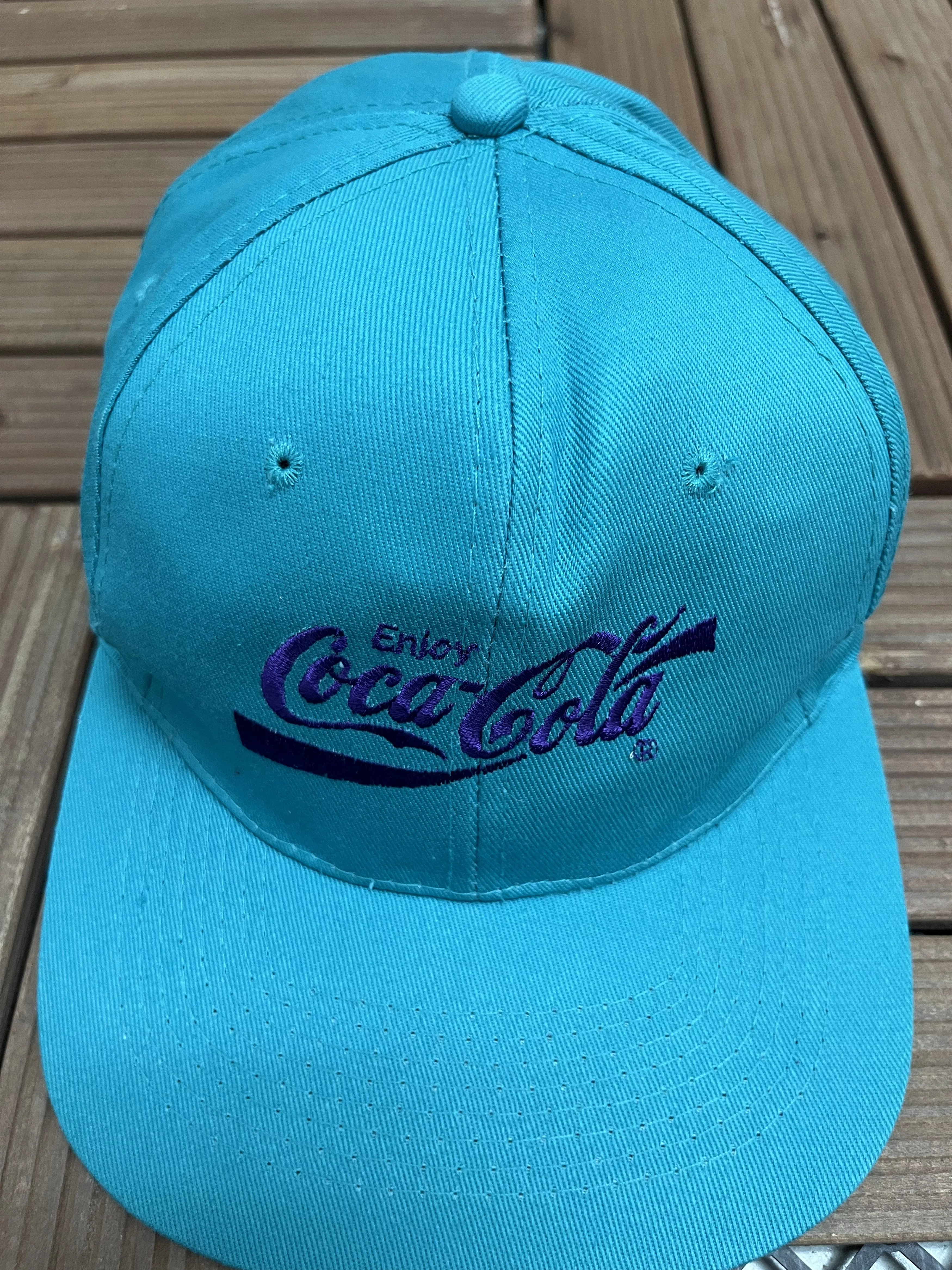 Vintage Hats Coca-Cola Embroidered Vintage Snap Back Hat Blue