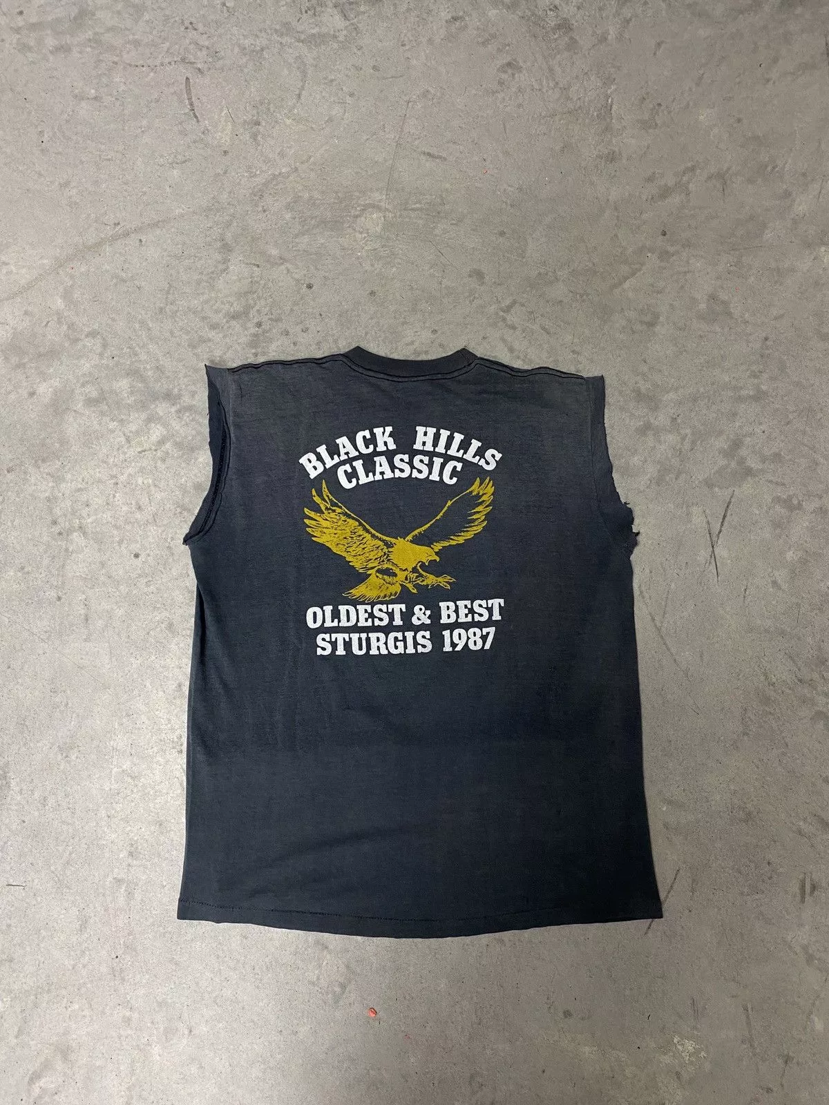 Harley Davidson Tank Tops Sleeveless Harley Davidson × Vintage 80s Harley Davidson Snake Dragon Cut Off Black