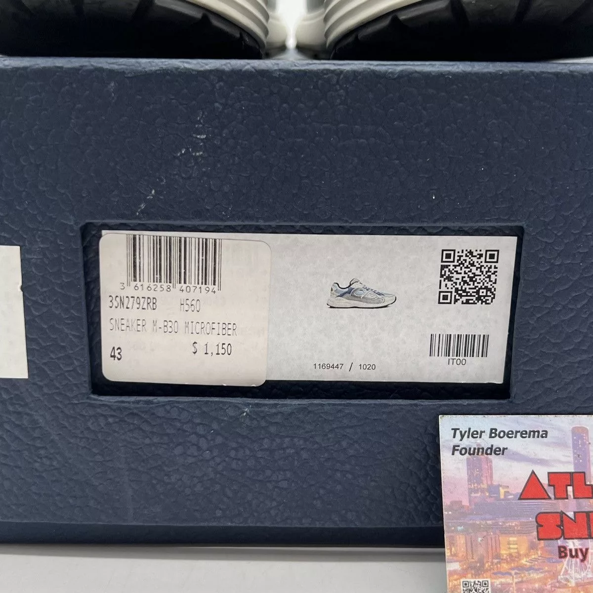 Dior Low Top Sneakers Dior B30 Reflective Sneaker ‘blue Grey White’