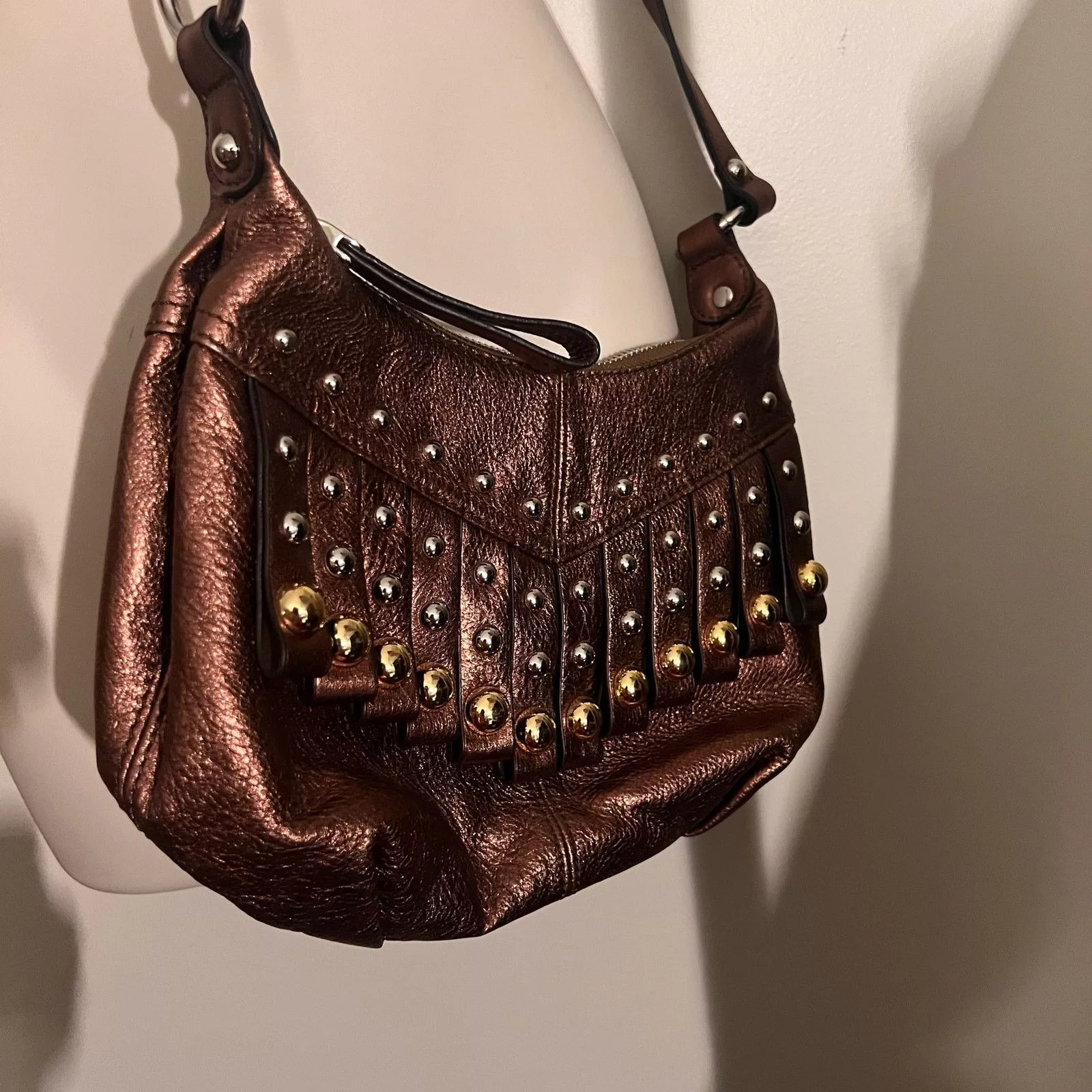 Other Crossbody Bags Other Bronze fringe bag by B. Maxowsky Brown