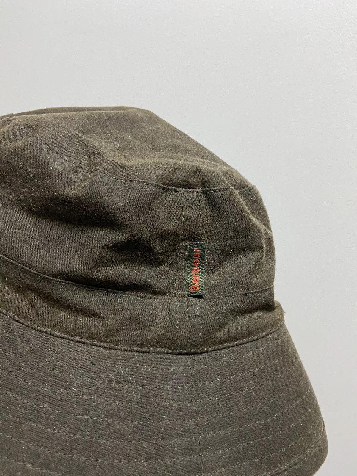 Barbour Hats Barbour × Vintage Barbour Panama Hat Vintage Small Logo Burberry Check Black Streetwear