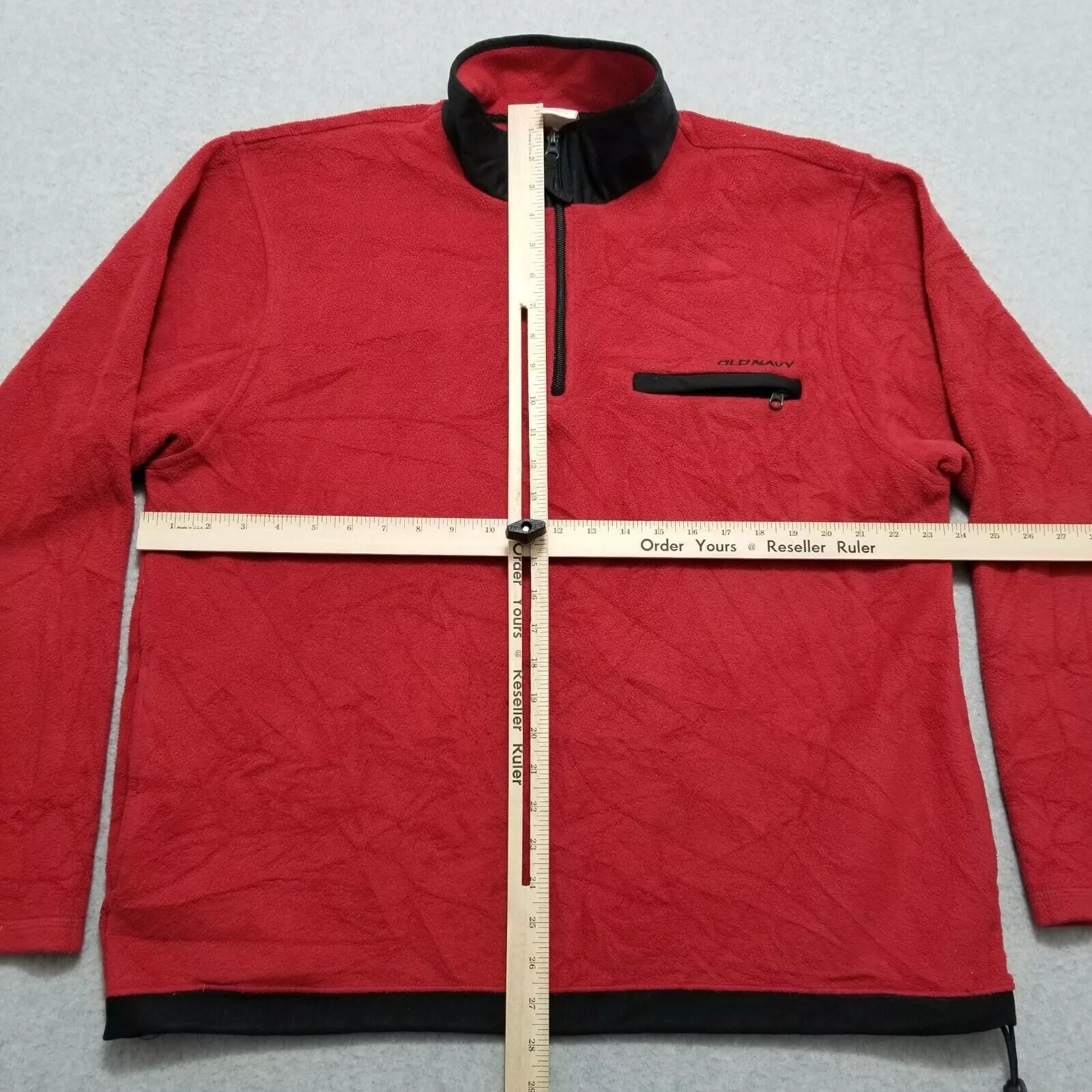 Old Navy Light Jackets Old Navy Fleece Jacket Mens XL Long Sleeve Pullover Red