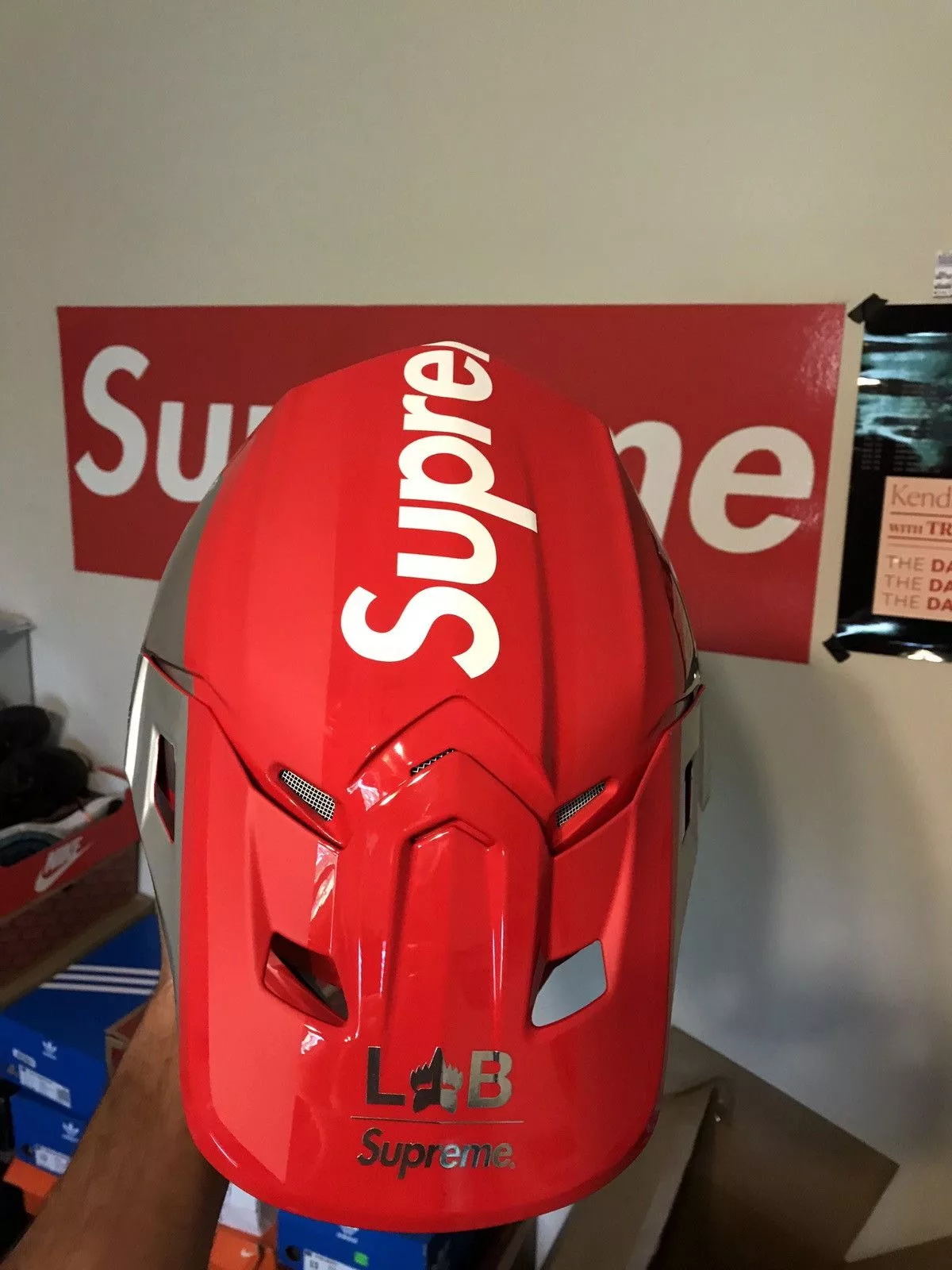 Fox Racing Supreme Fox Racing × Supreme Supreme X Fox Red Racing Helmet V2 Xl