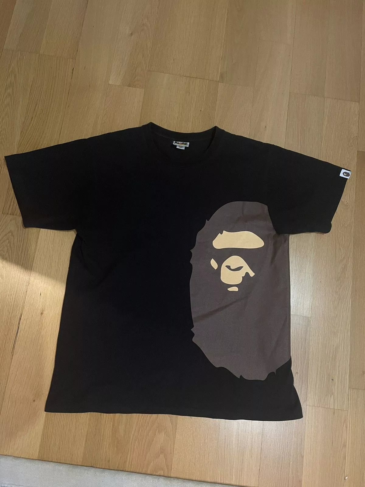 Bape Shirts Button Ups Bape Side Big Ape Head Tee Black