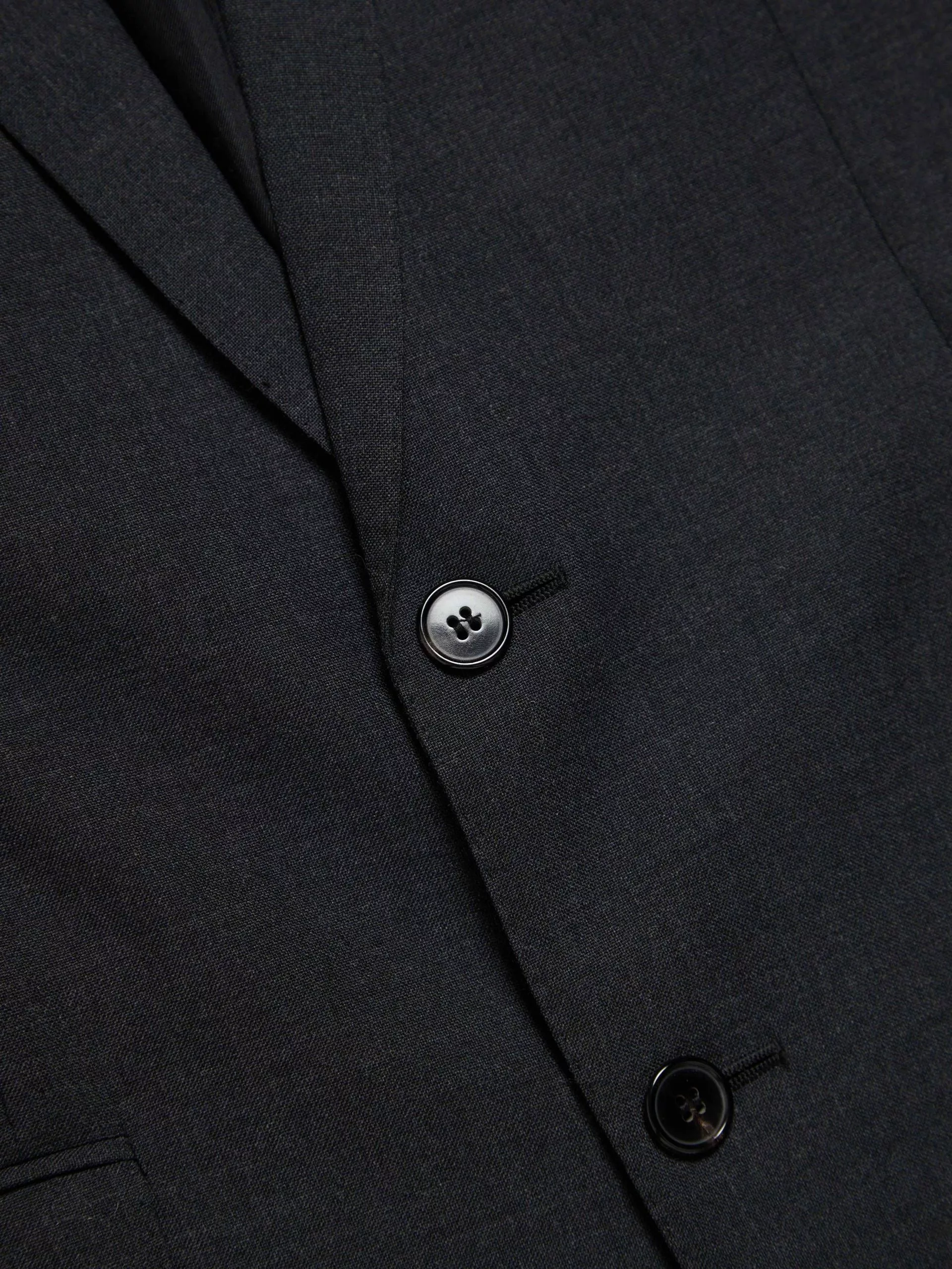 Saint Laurent Paris Light Jackets Saint Laurent Paris Dark Gray Black Button Classic Woolen Blazer