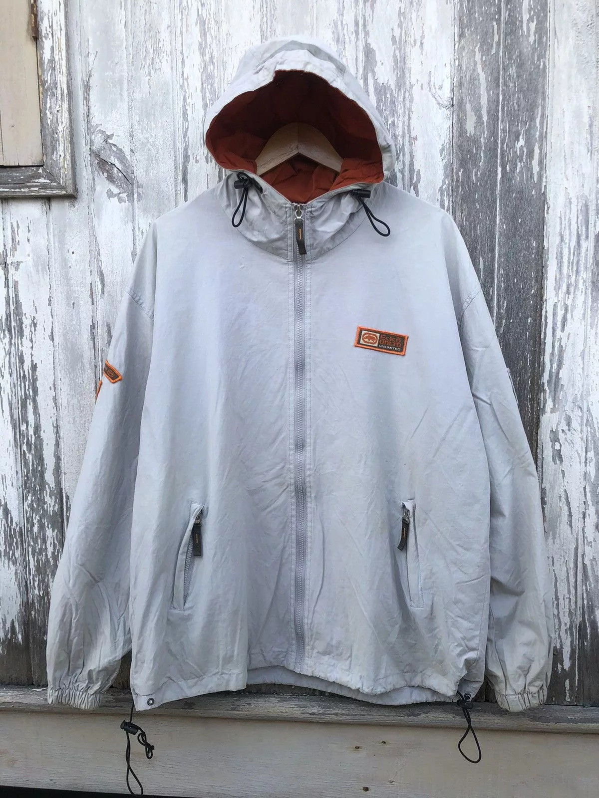 Ecko Unltd. Light Jackets Ecko Unltd. × Vintage 🔥Vintage🔥Y2K Oversized Ecko Unlimited Fullzipper Jacket Gray Streetwear