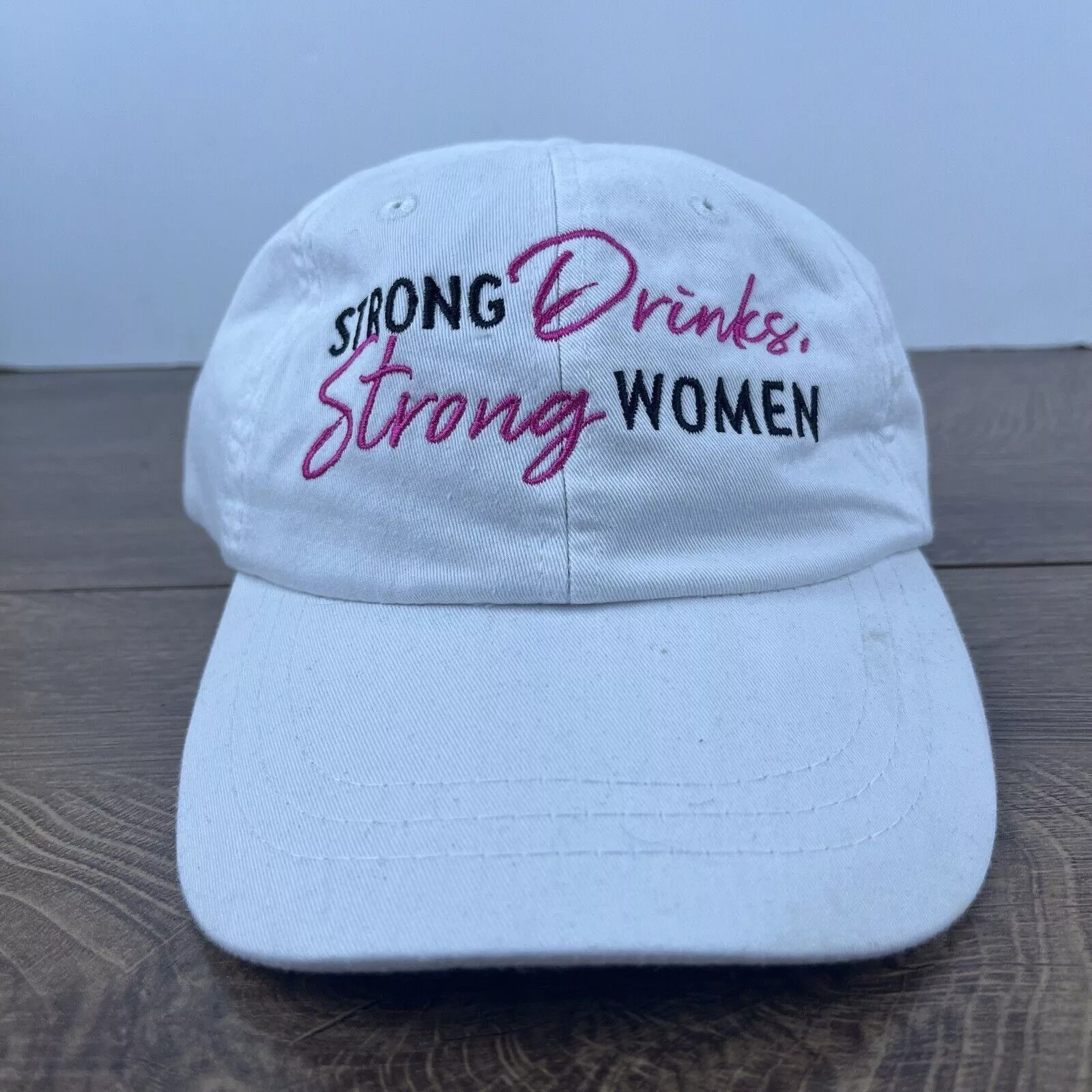 Other Hats Other Strong Drinks Strong Women Hat White Hat Adjustable White Ad