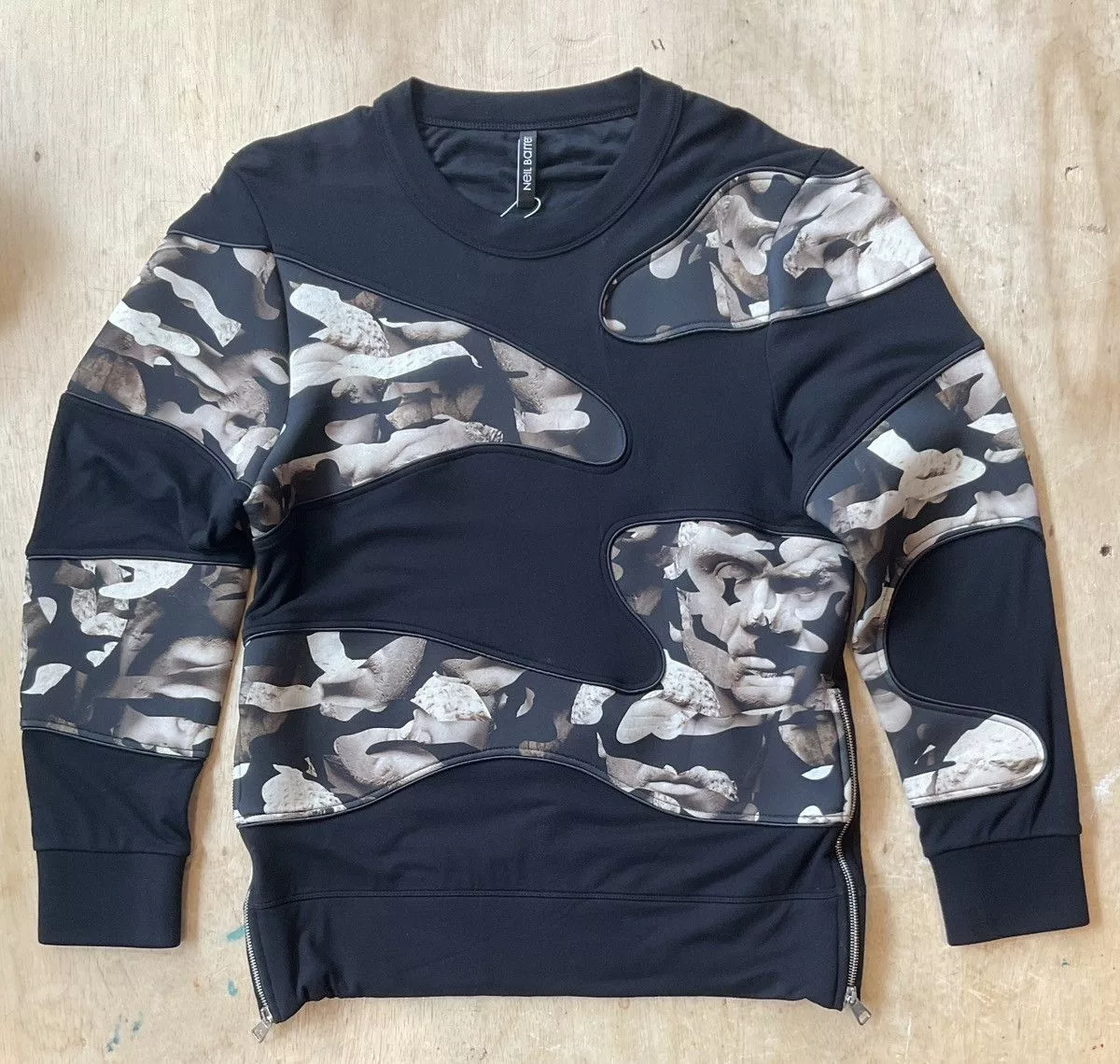 Neil Barrett Sweatshirts Hoodies Neil Barrett Modernist Camo Sweatshirt Size S Multi