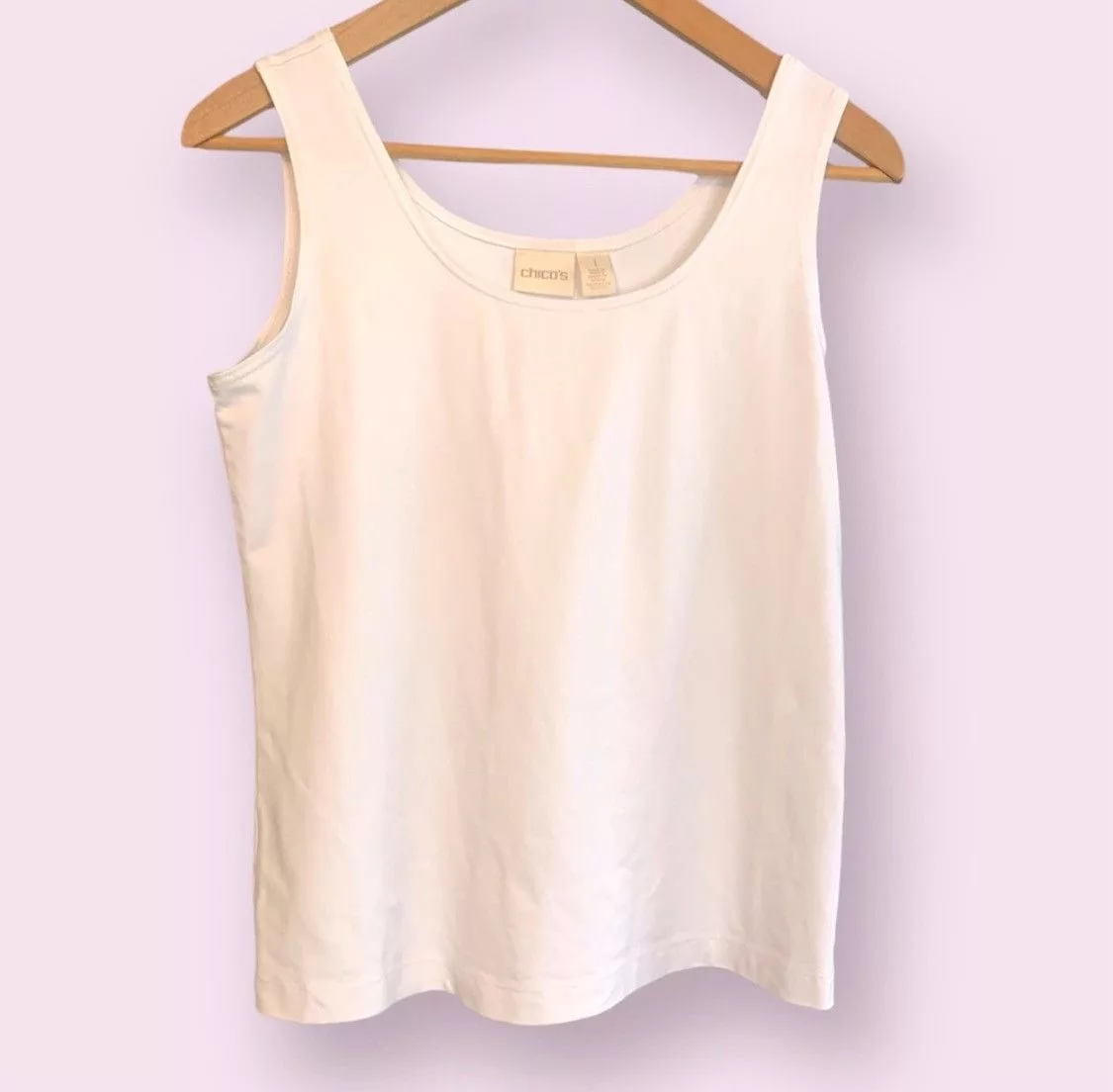 Chicos Tank Tops Chicos White Tank Top