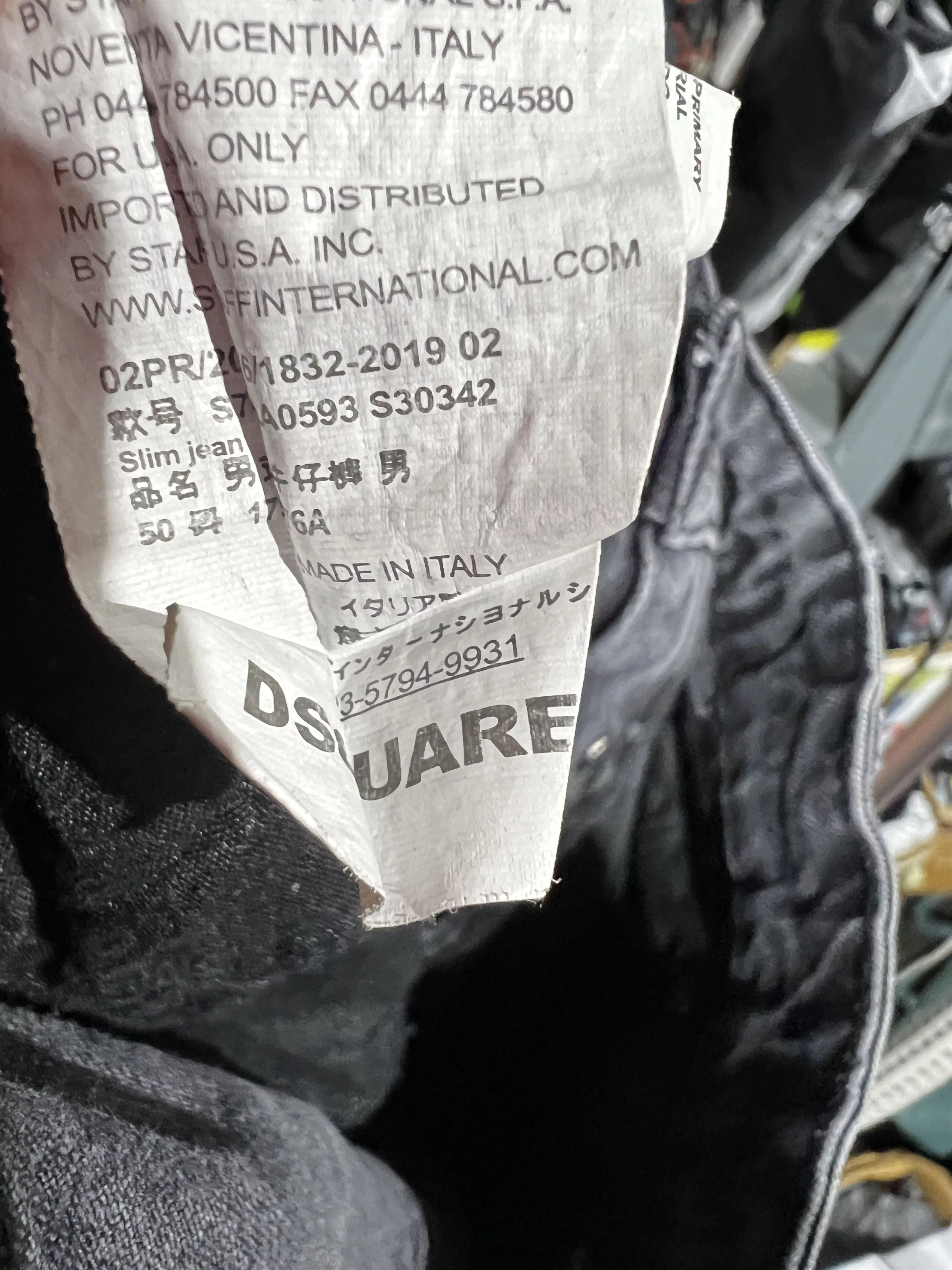 Dsquared2 Denim Jeans size 50 Distressed Gray