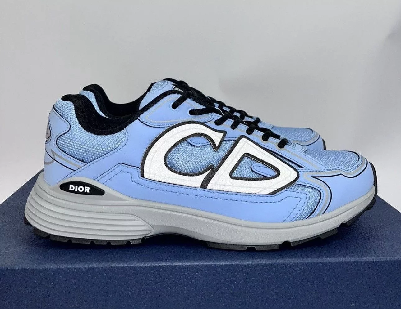Dior Low Top Sneakers Dior B30 UNC BLUE CD RUNNER SNEAKERS