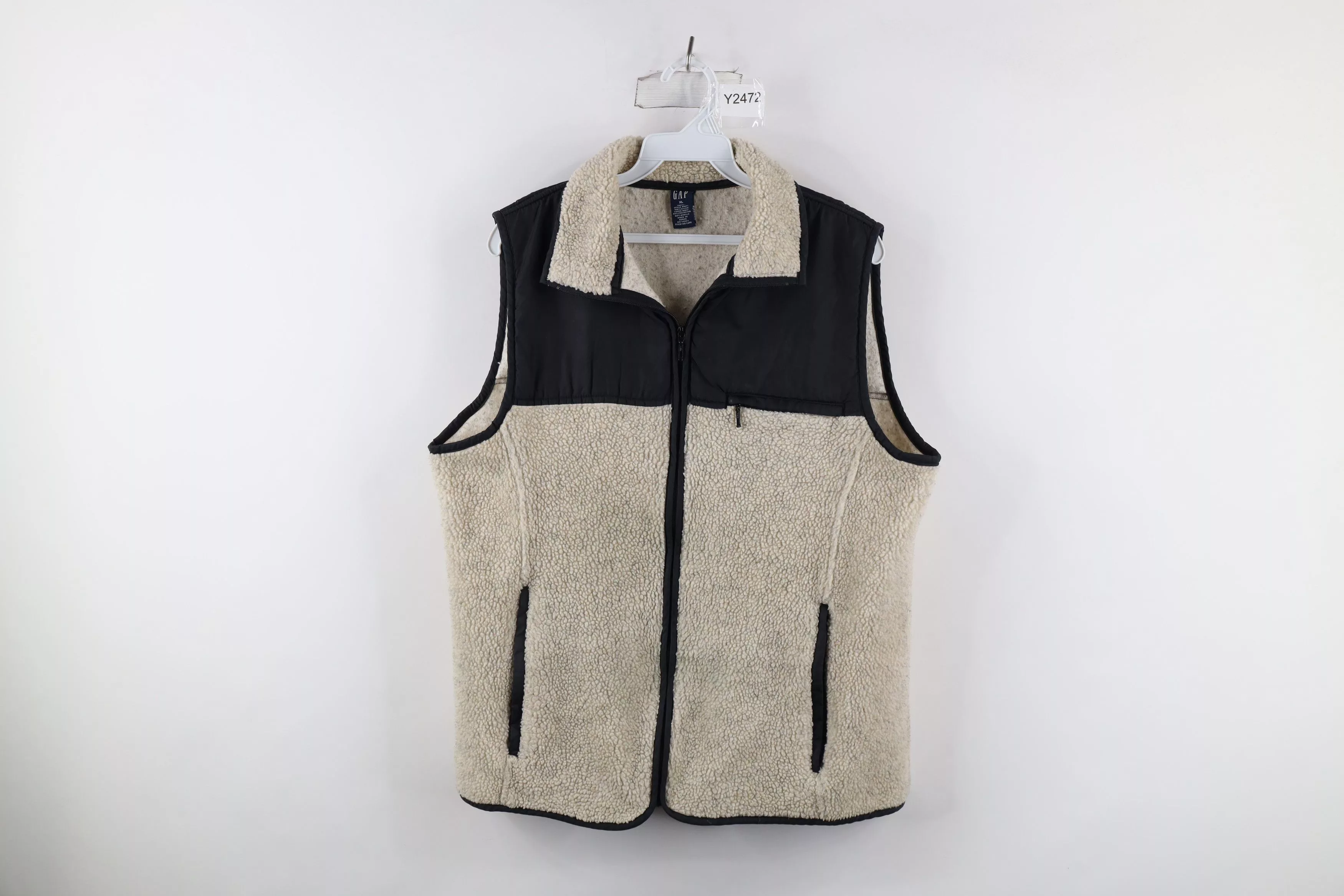 Gap Light Jackets Gap × Vintage Vintage Gap Block Deep Pile Fleece Full Zip Vest Jacket Multi
