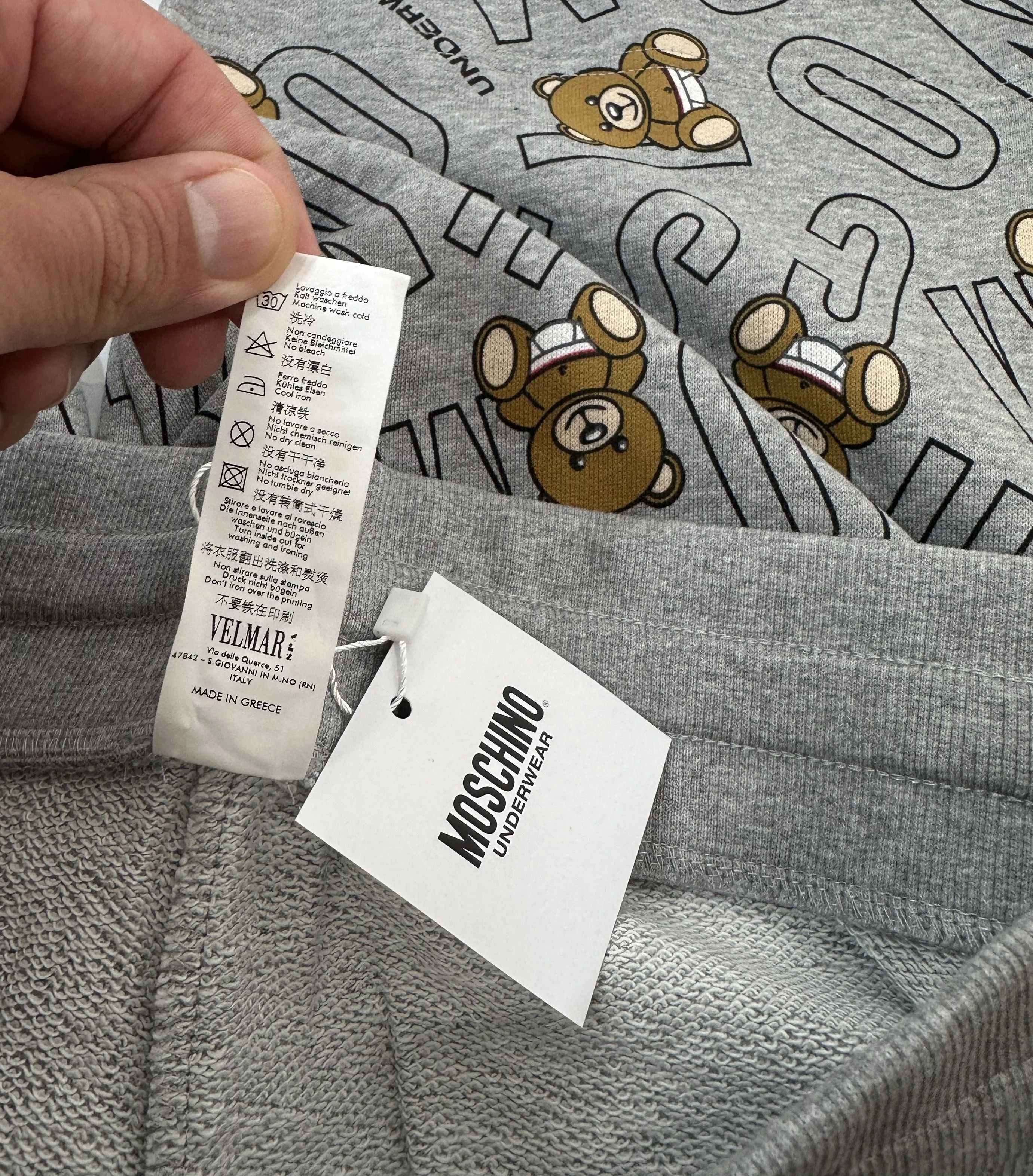 Moschino Shorts Grey Bear Multi