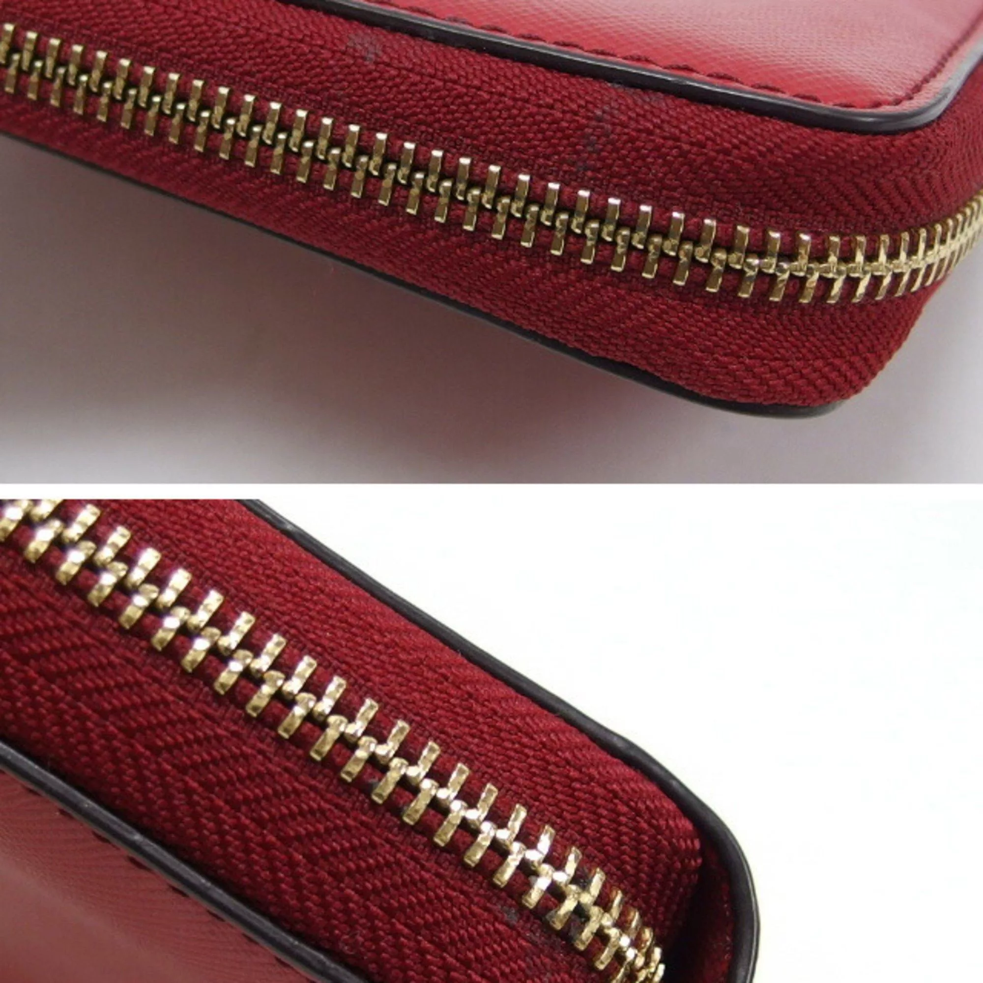 Tory Burch Wallets Tory Burch Round Zip Medium Wallet with Wrist Strap, Red