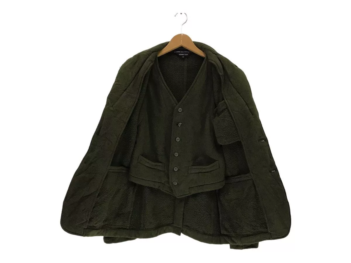 Comme des Garcons Light Jackets Comme des Garcons × Comme des Garcons Homme × Comme des Garcons Homme Plus Vintage Comme Des Garçons Homme Plus Wool Jacket CDG Green