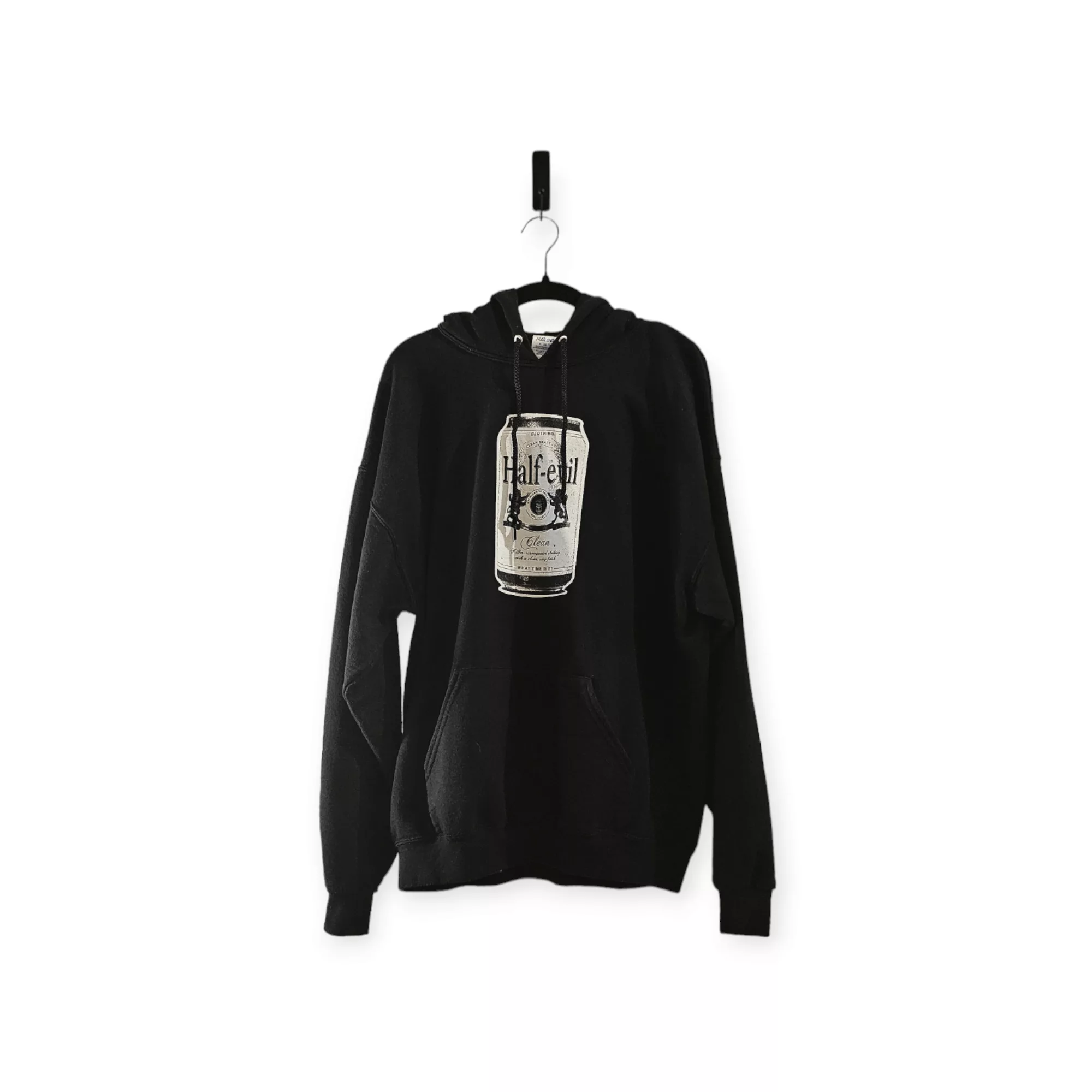 Half Evil Sweatshirts Hoodies Half Evil x Clean Skate Co. Modelo Hoodie Black
