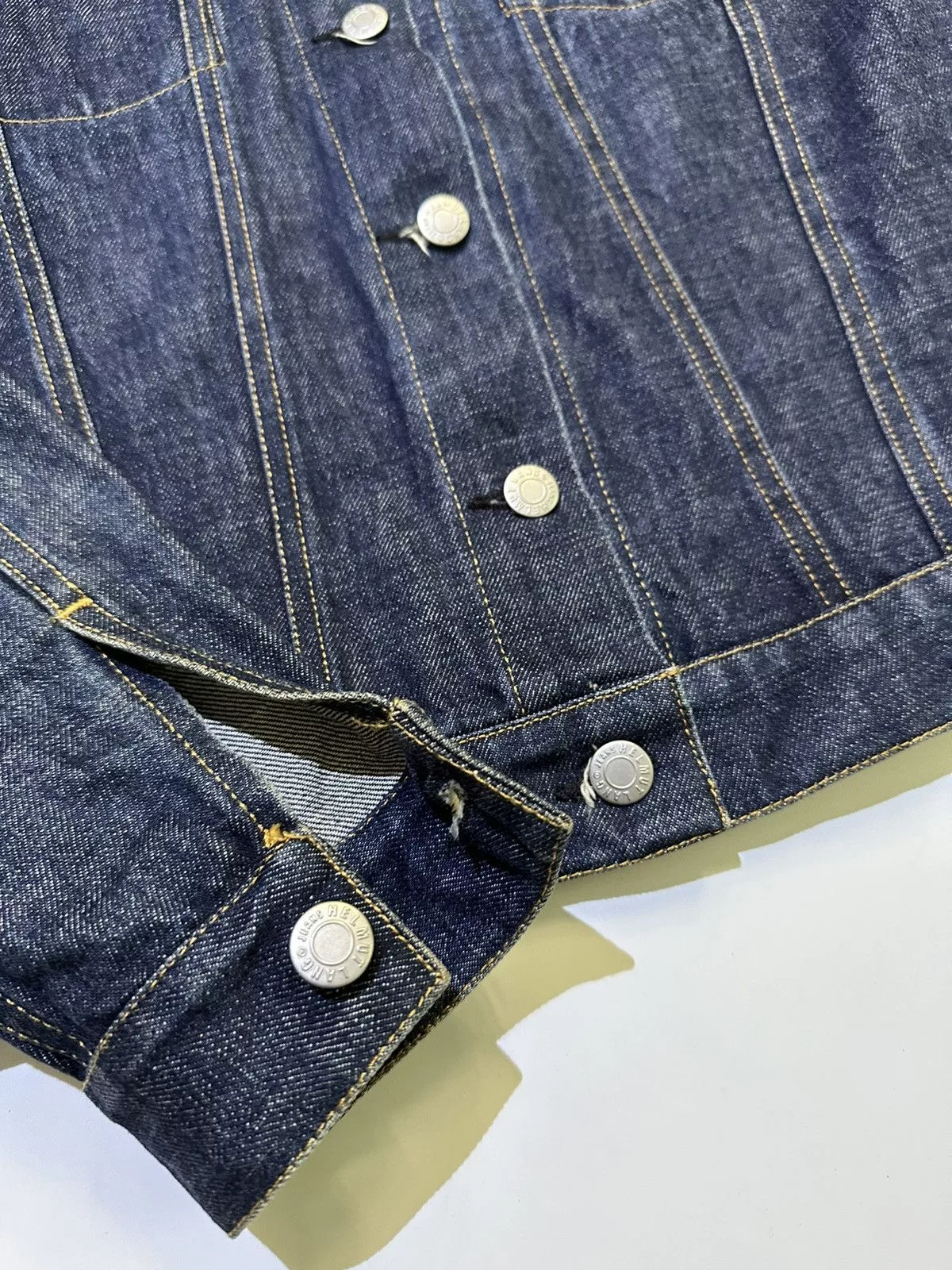Helmut Lang Denim Jackets Helmut lang Raw denim classic jacket Purple