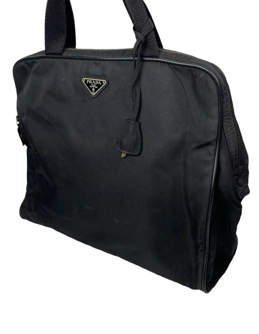 Prada Shoulder Bags Prada Tessuto Nero Nylon Hand Bag Black
