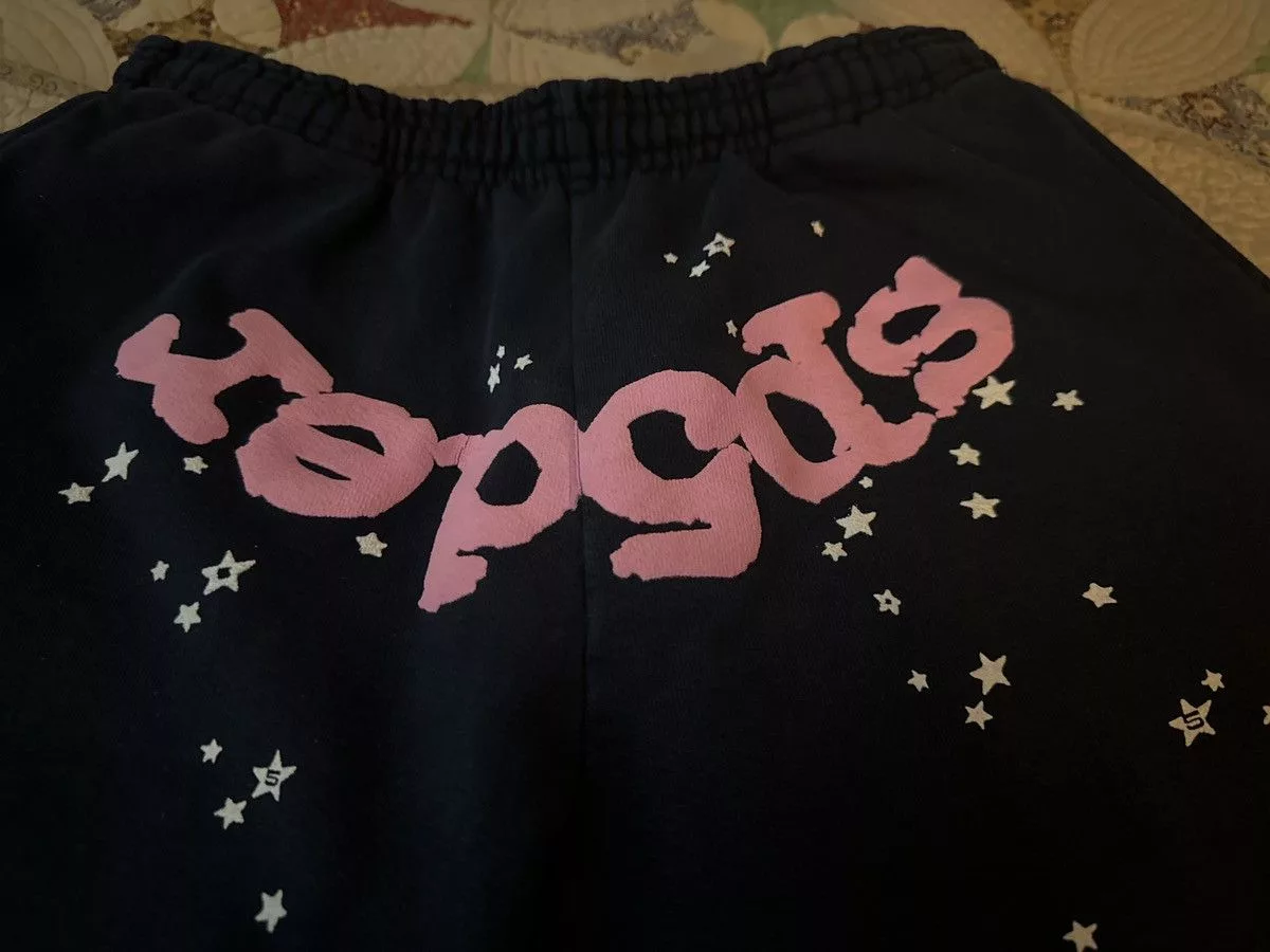 Sp5der Sweatpants Joggers Sp5der navy Atlanta sweatpants Blue