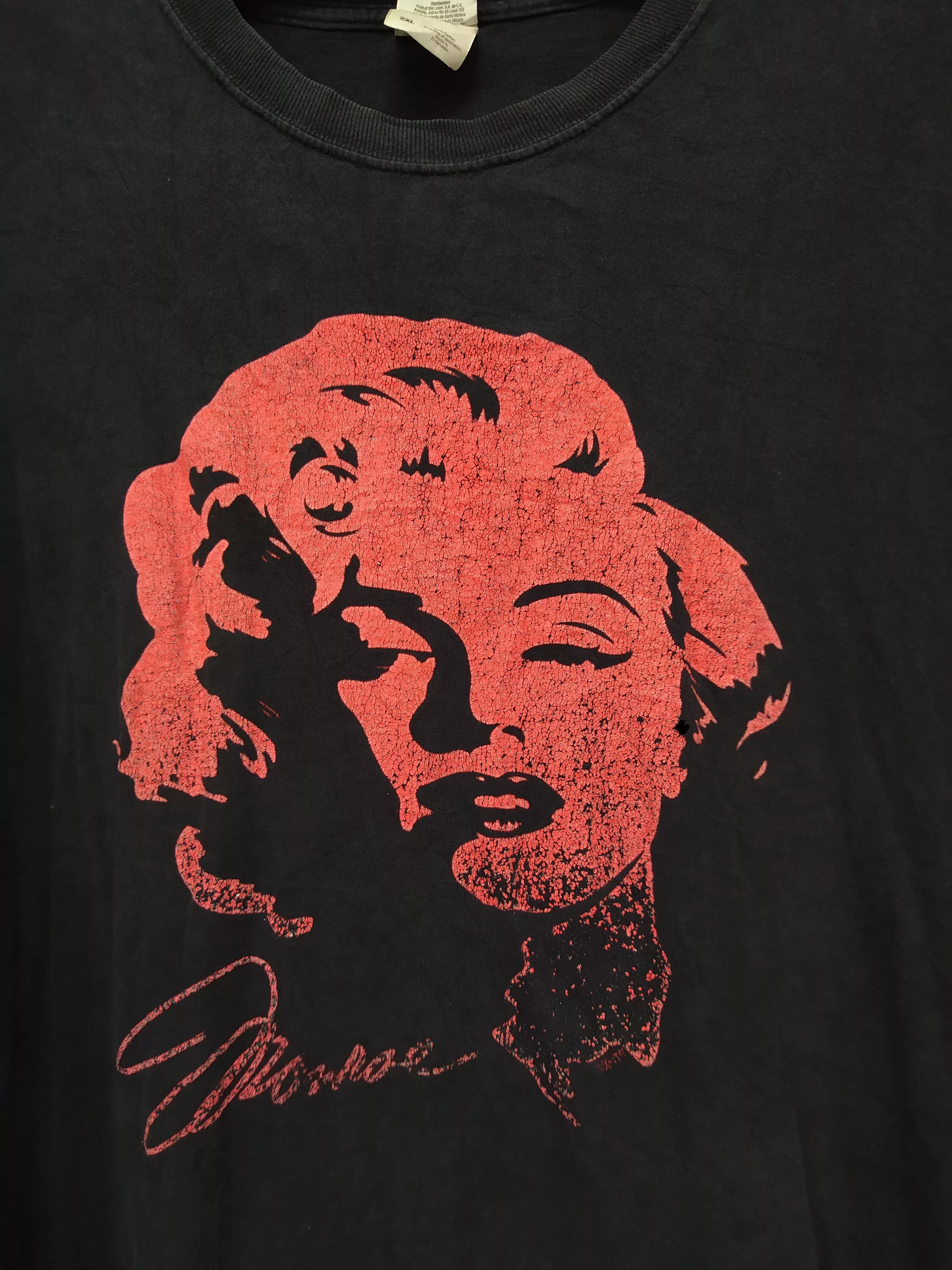 Band Tees Short Sleeve T Shirts Band Tees × Fruit Of The Loom MARILYN MONROE SHIRT (B465) Black