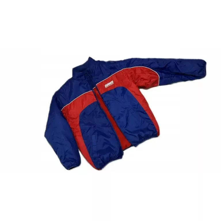 NFL Denim Jackets Vintage 1990s NFL Varsity Jacket Double Sided New York Multi