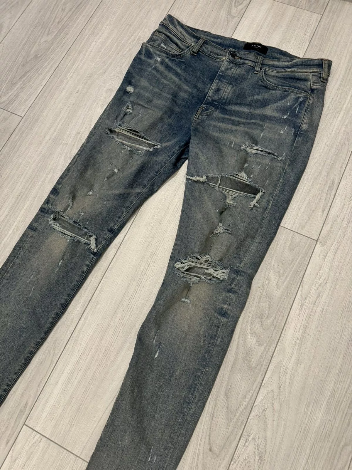 Amiri Casual Pants AMIRI jeans thrasher Blue