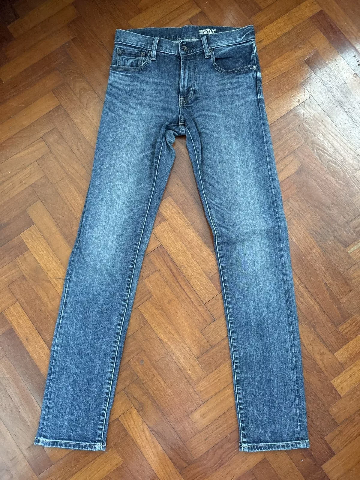 Uniqlo Denim Uniqlo Washed Denim Jeans Slim Fit Blue