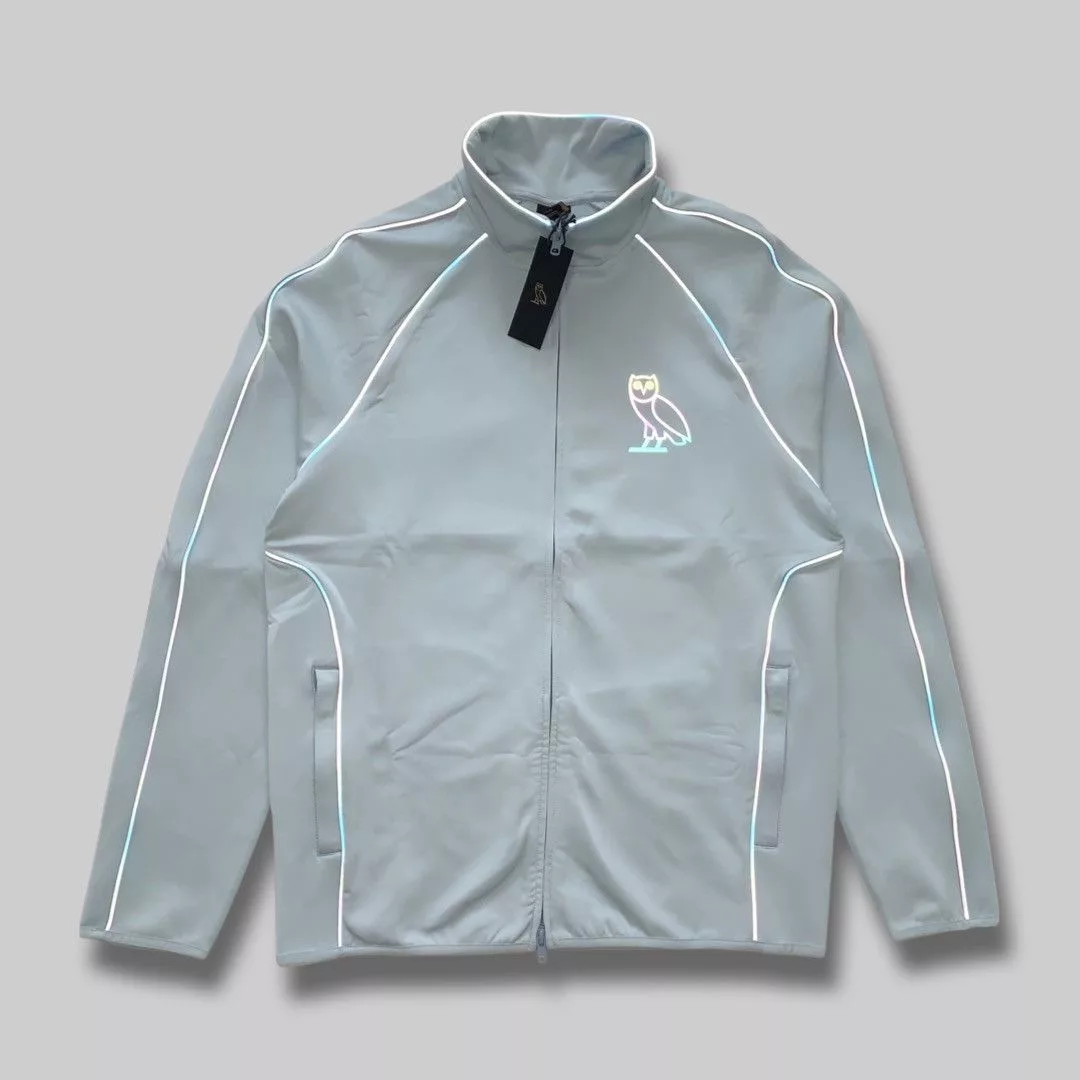 Drake Light Jackets Drake × Nike × October's Very Own OVO REFLECTIVE PIPING JACKET Blue