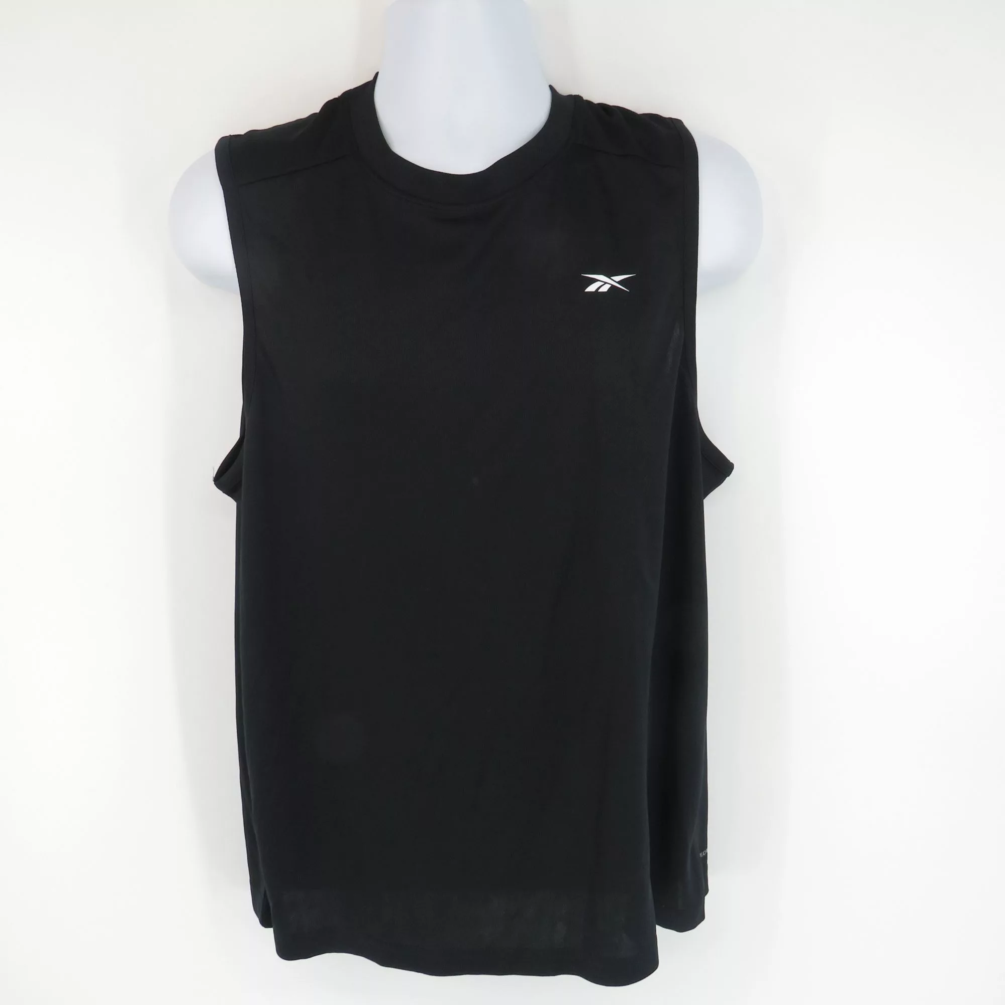 Reebok Short Sleeve T Shirts Reebok Men's Speedwick Sleeveless Tech Tee Black Regular Fit