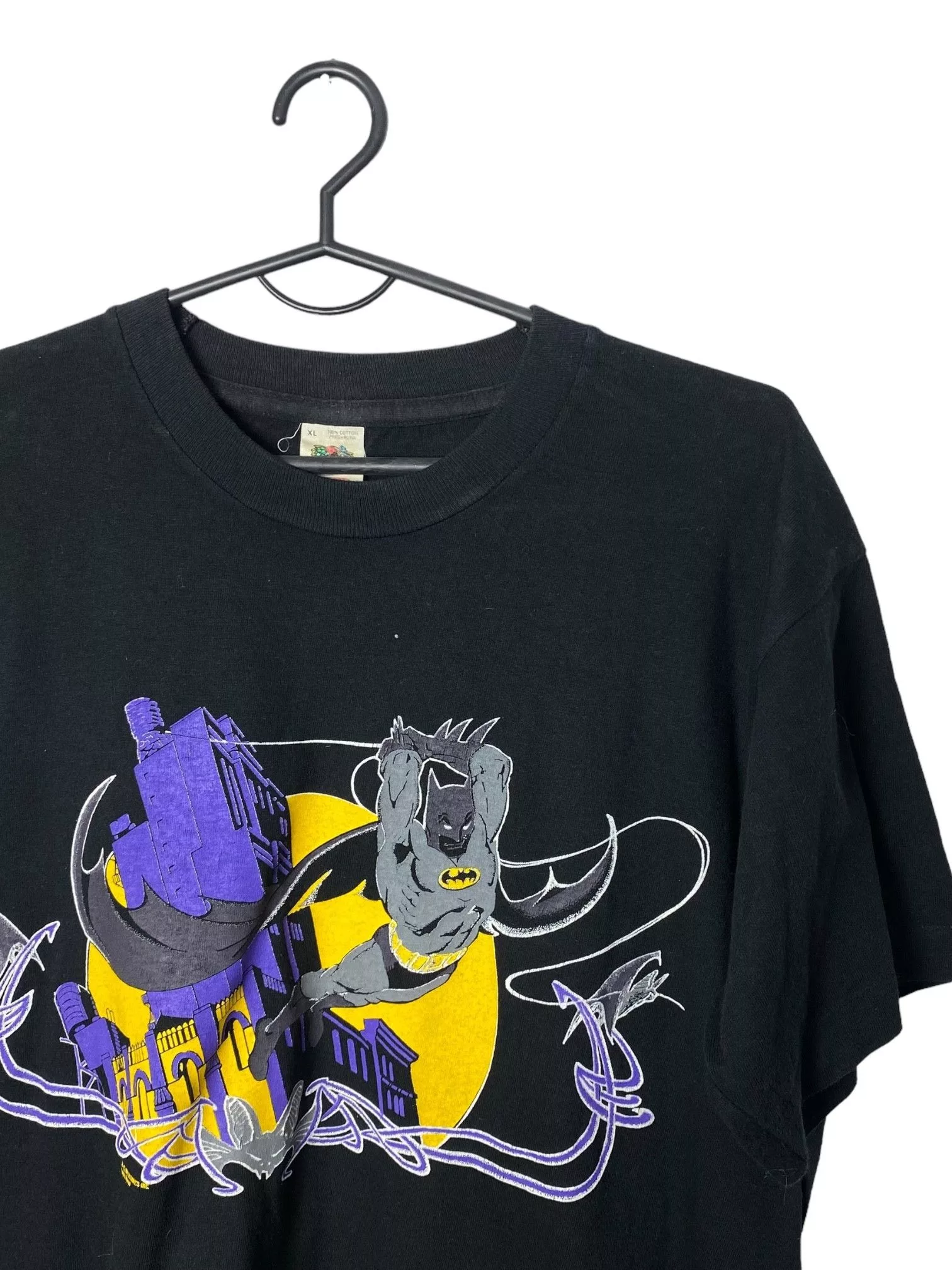 DC Comics Short Sleeve T Shirts DC Comics × Vintage Vintage Batman 1989 tee t shirt XL black