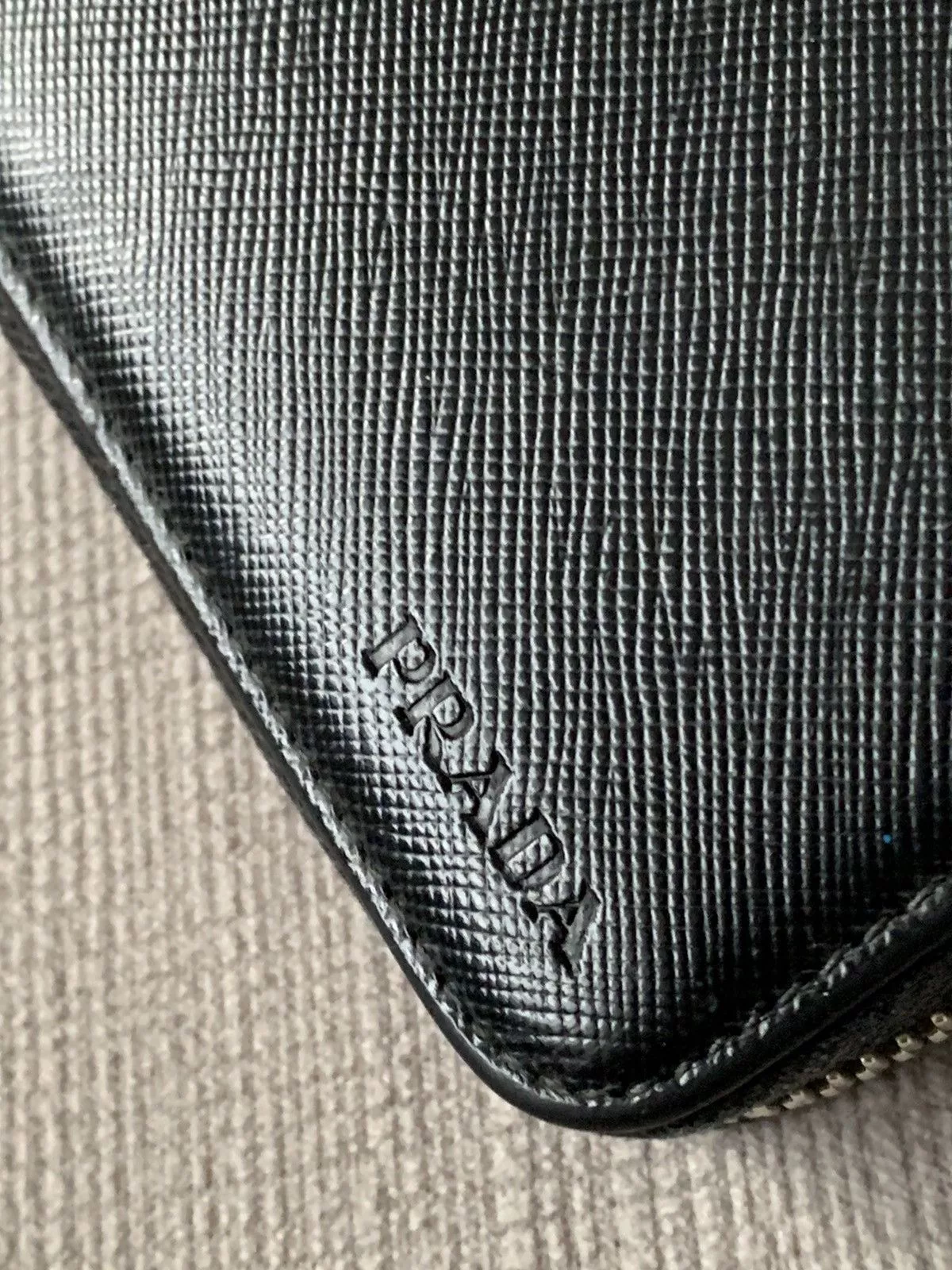Prada Wallets Prada black leather wallet purse with box