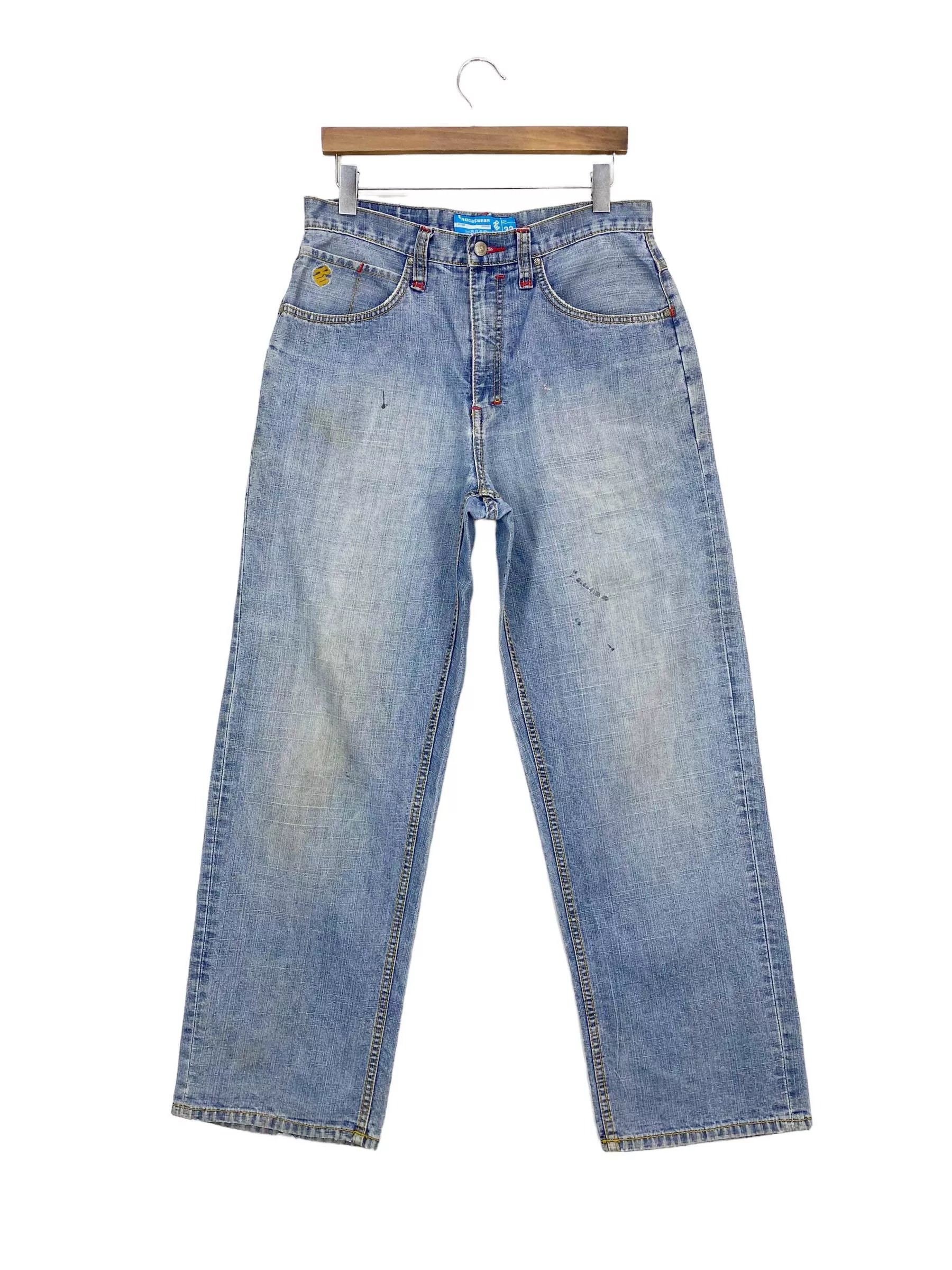 Rocawear Denim Rocawear Baggy Jeans Embroided Logo Hip Hop Jay-Z Jeans Blue