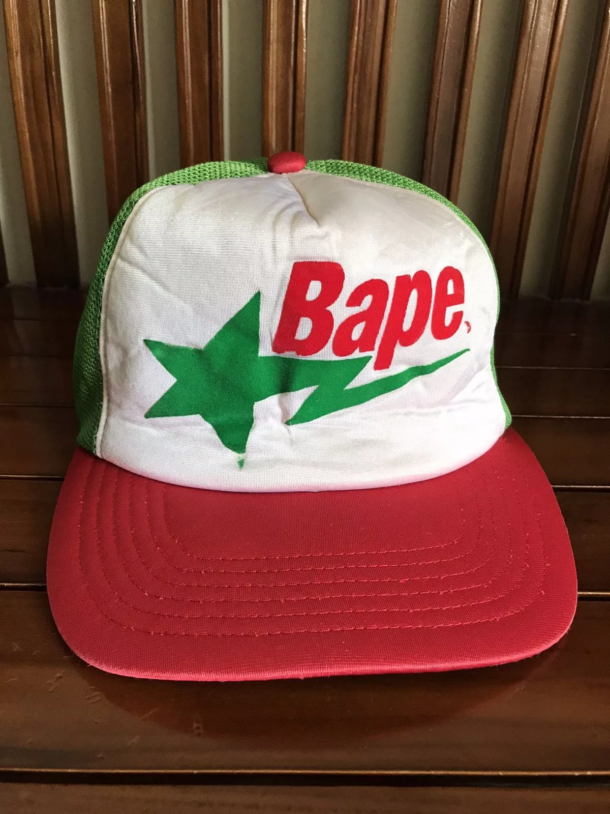 Bape Hats Bape Sta Mesh Cap Green