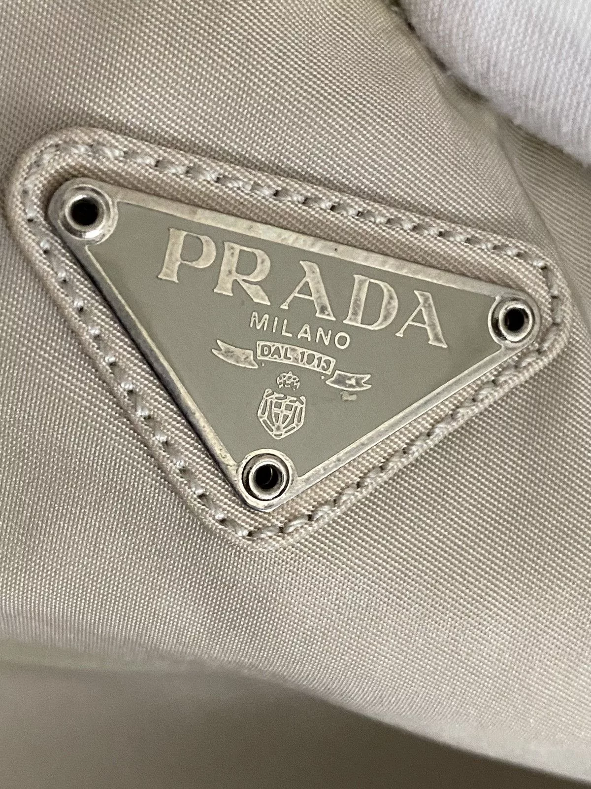 Prada Tote Bags Prada Tessuto Nylon Tote Bag White
