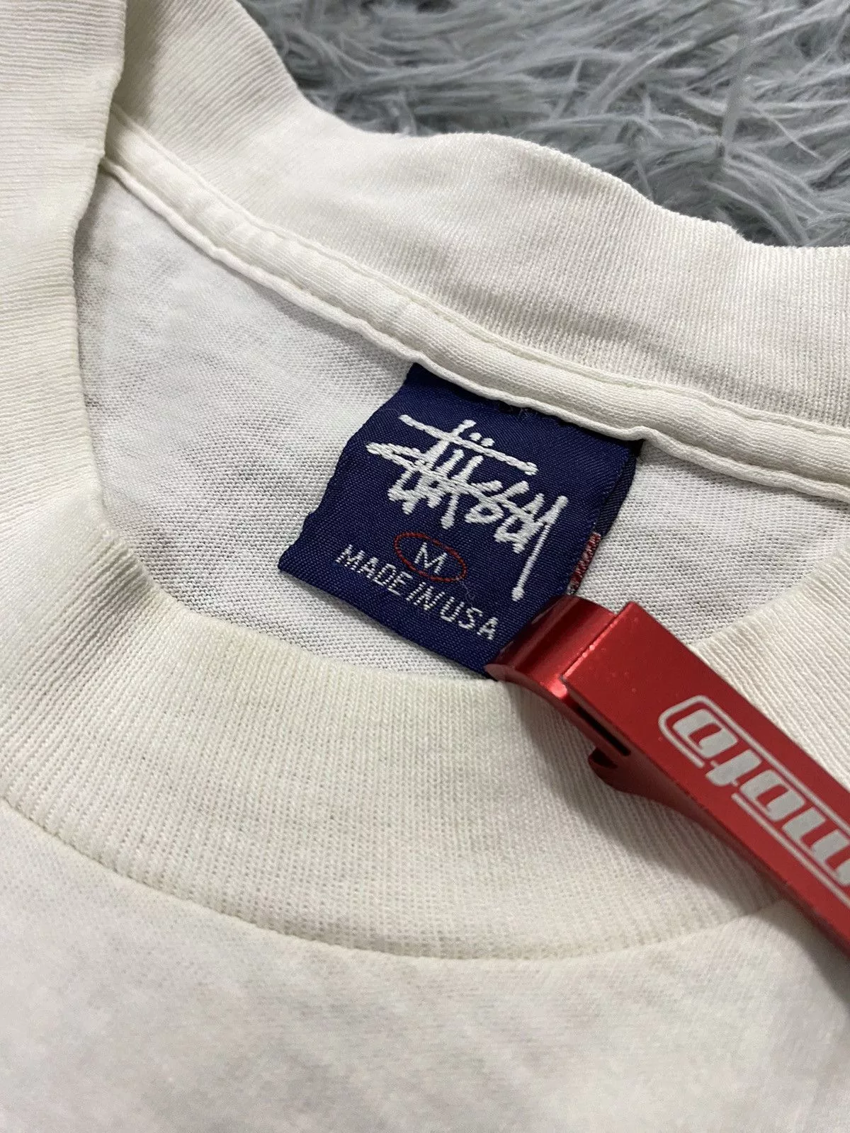 Stussy Short Sleeve T Shirts Stussy × Vintage Stussy Athletic Vintage 90s White Streetwear
