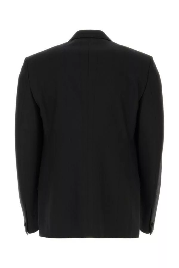 Givenchy Vests Givenchy Black Stretch Wool Blend Blazer Multi