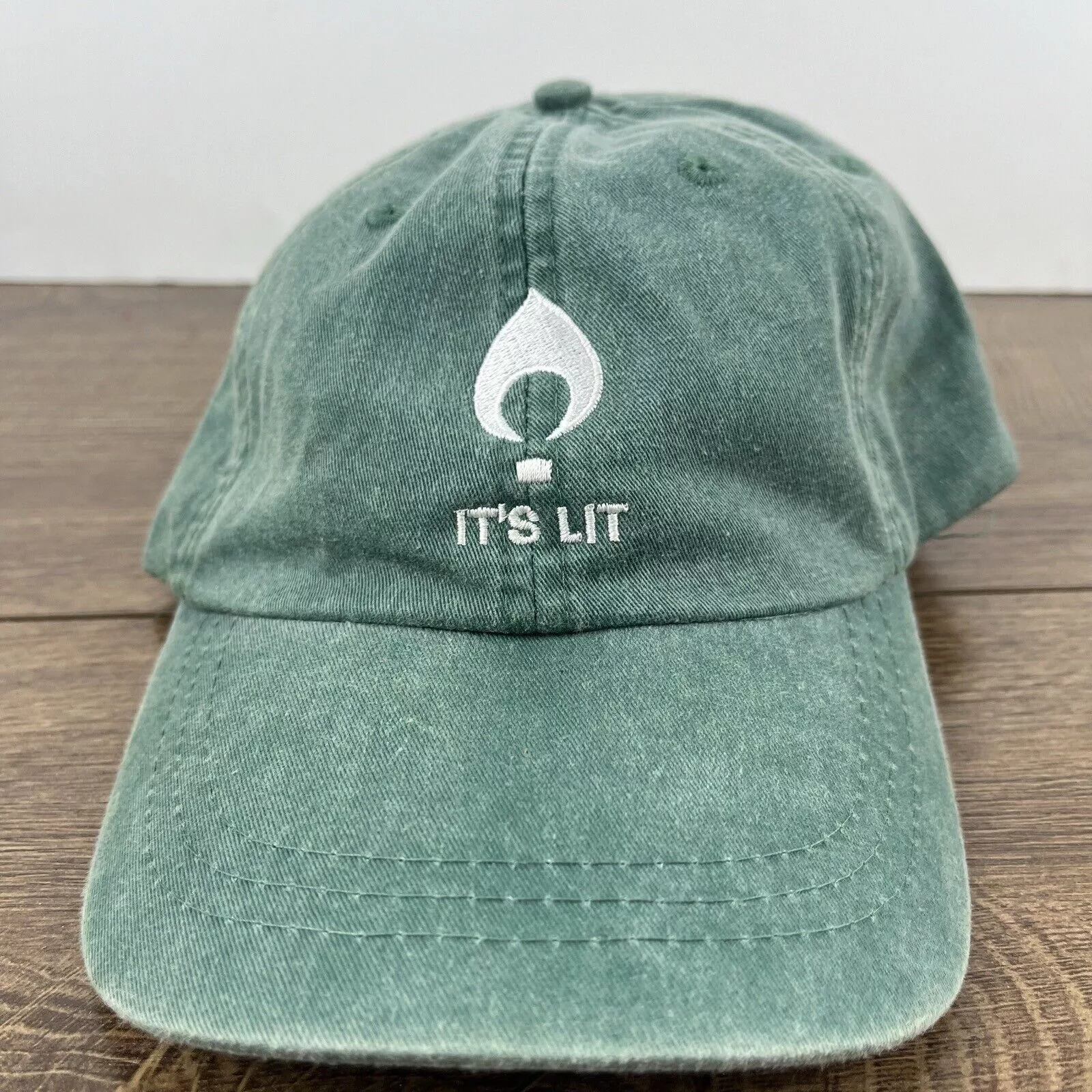 Other Hats Other Its Lit Hat LIT Baseball Hat Green Hat Adjustable Hat Green