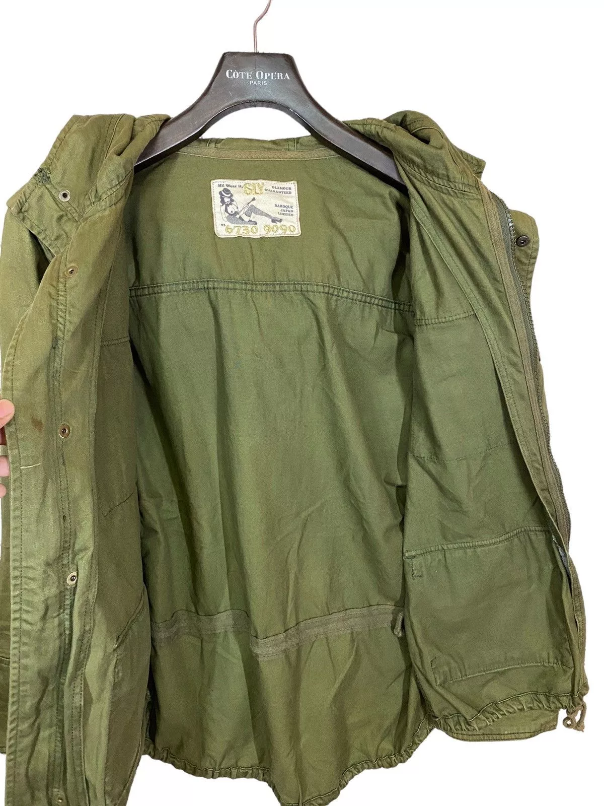 Seditionaries Parkas Seditionaries × Sly Guild ‼️Sly parka jacket multipocket army style sun faded Green Streetwear