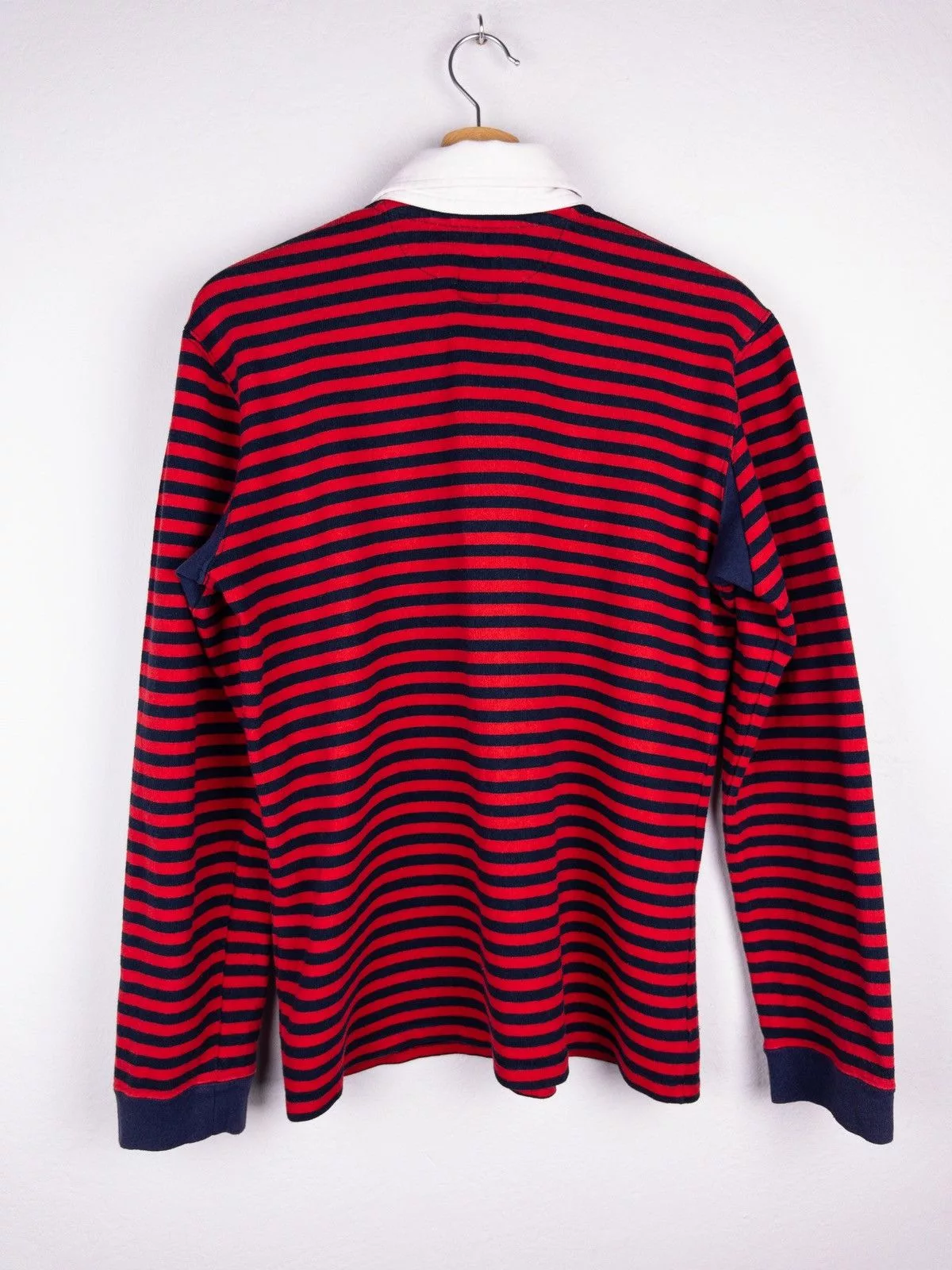Bedwin & The Heartbreakers Long Sleeve T Shirts bedwin & the heartbreakers striped longsleeve t-shirt size L Red