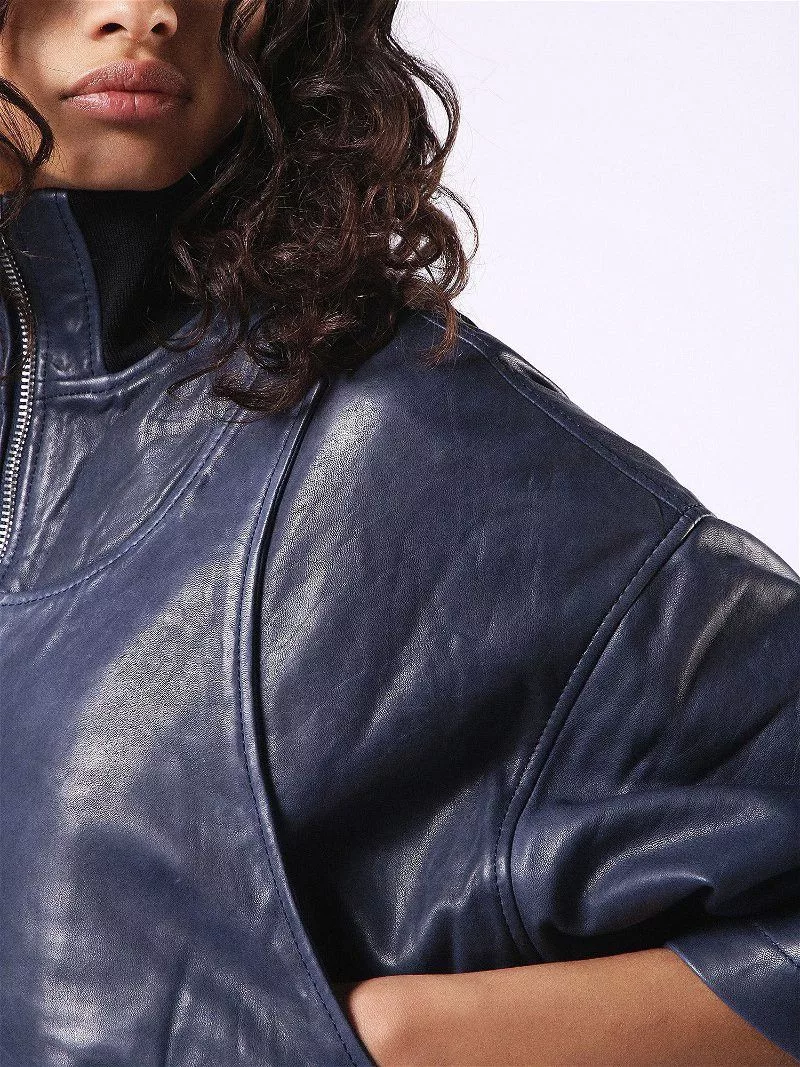 Diesel Leather Jackets Diesel Leather Jacket Blue